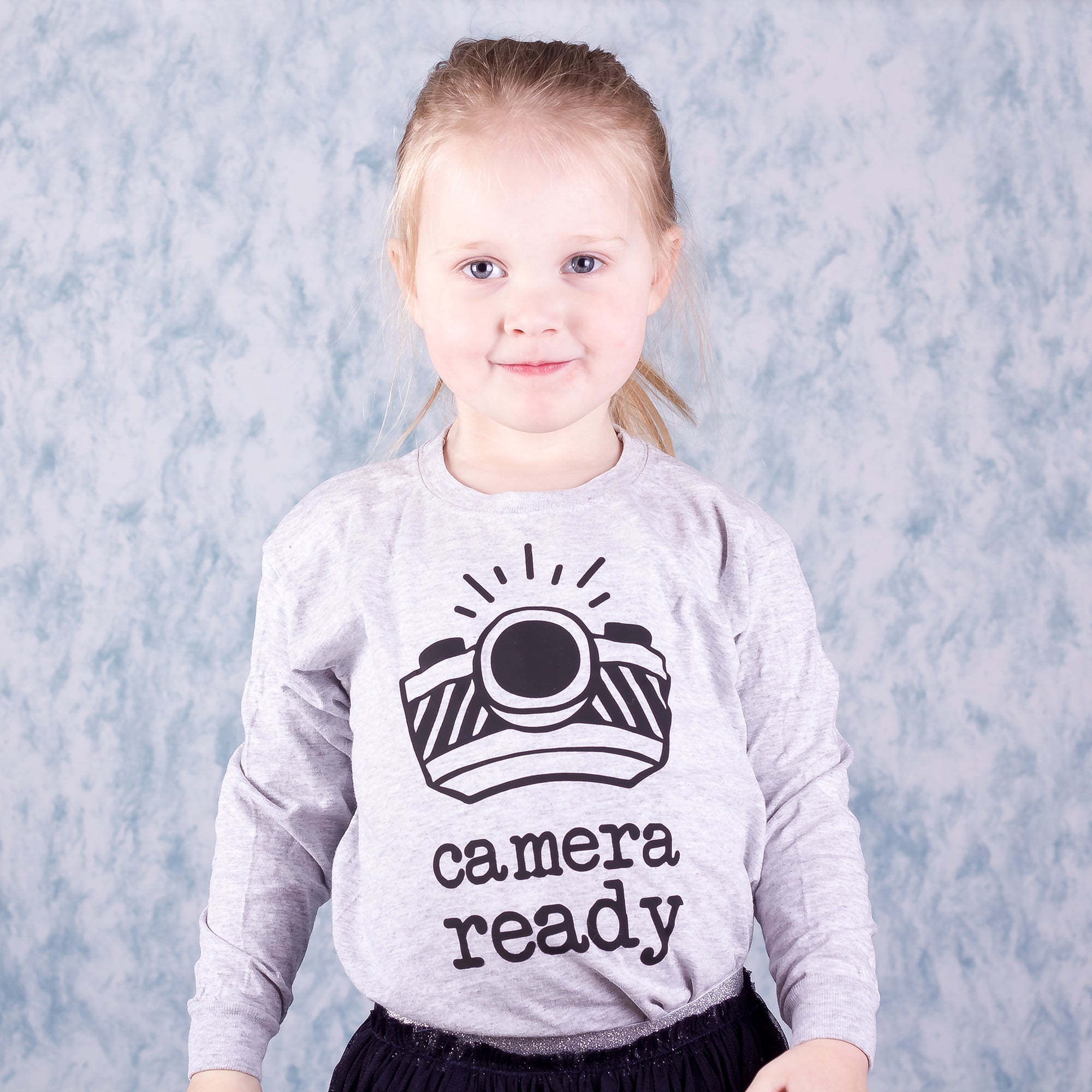 'Camera ready' kind shirt met lange mouwen