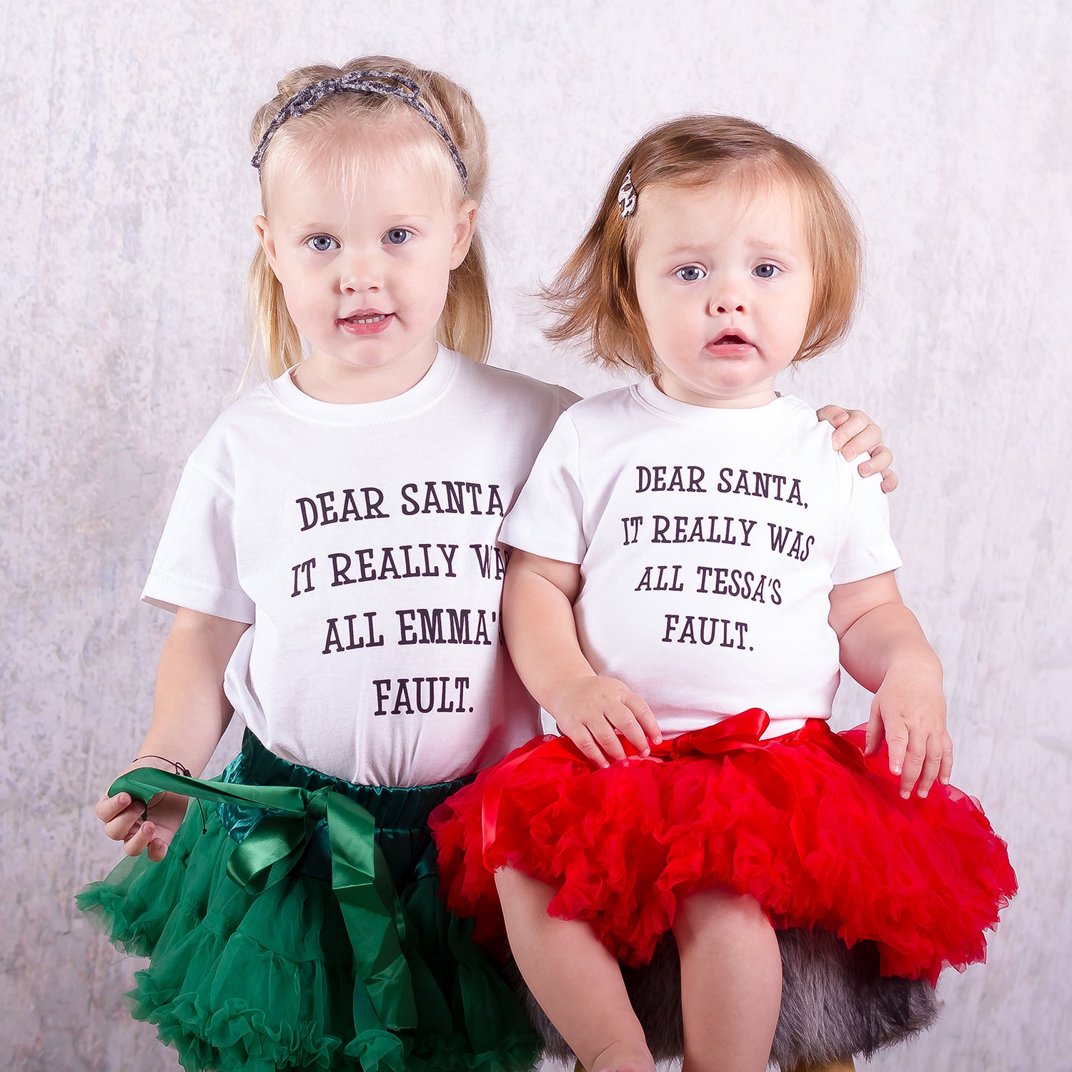 'Santa, it really was....' baby shirt met korte mouwen