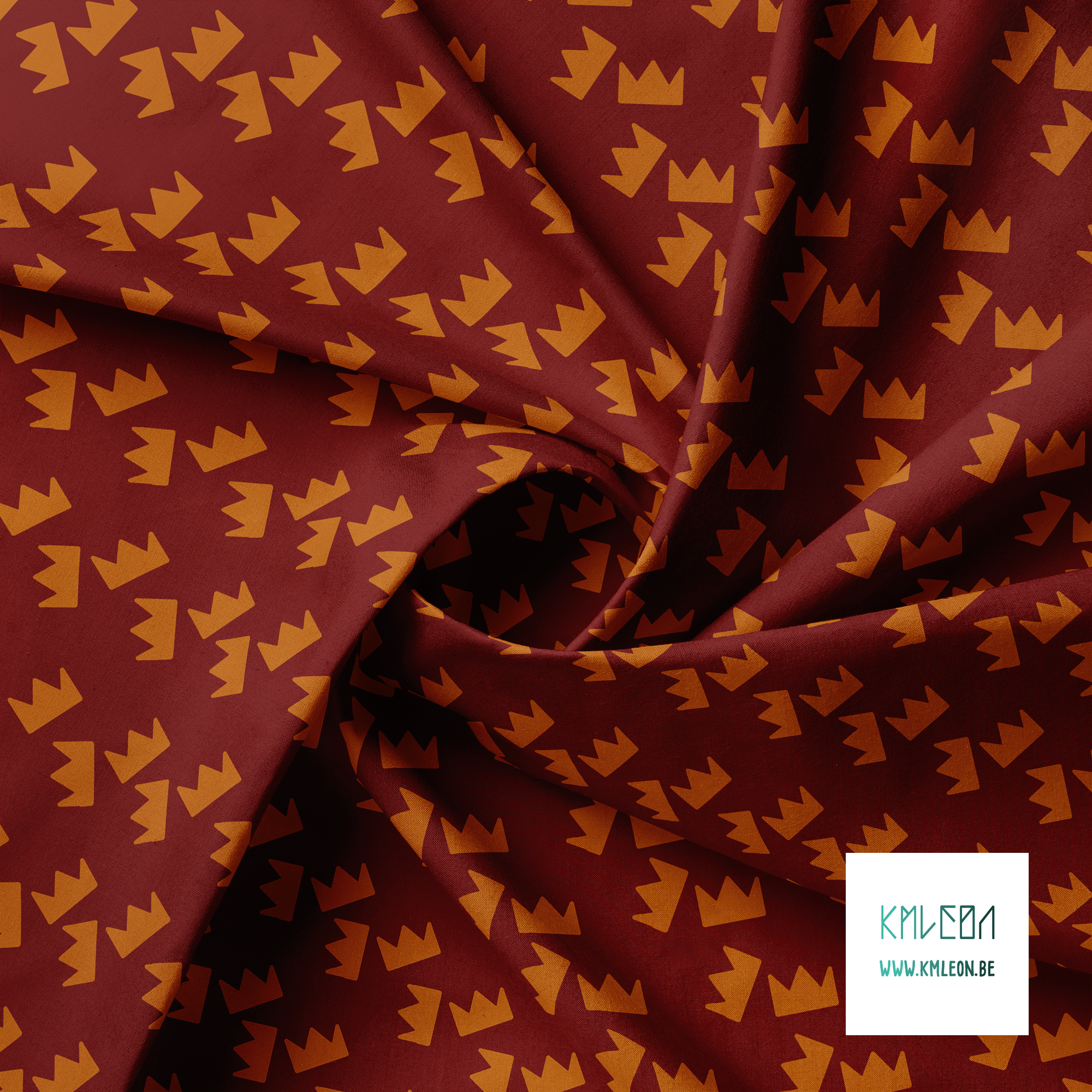 Bruine kroontjes stof