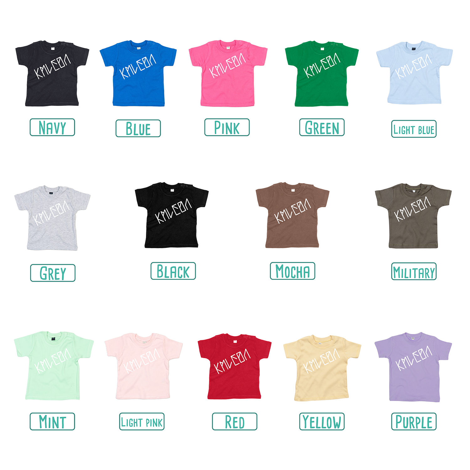 Peacock glow in the dark baby shortsleeve shirt