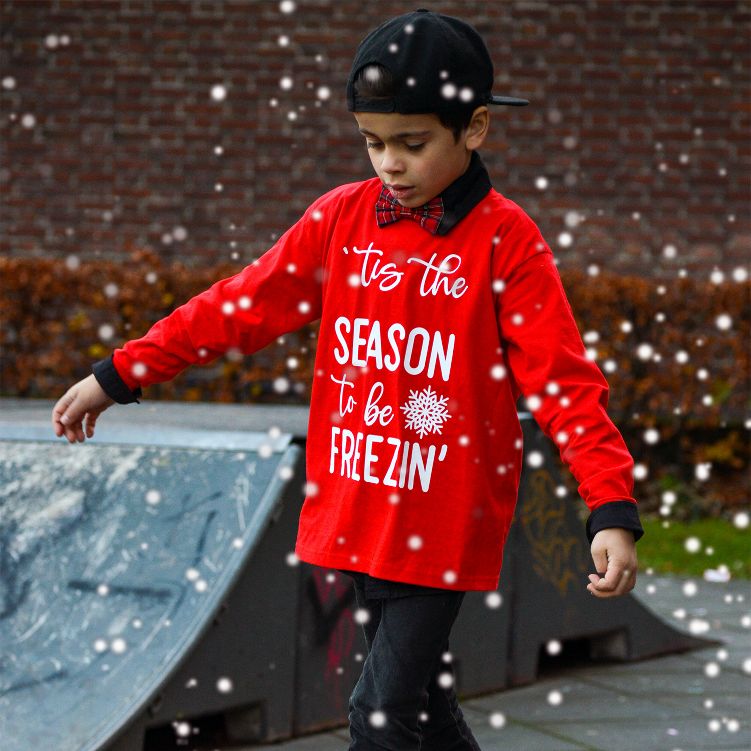 ''tis the season to be freezin'' kind shirt met lange mouwen