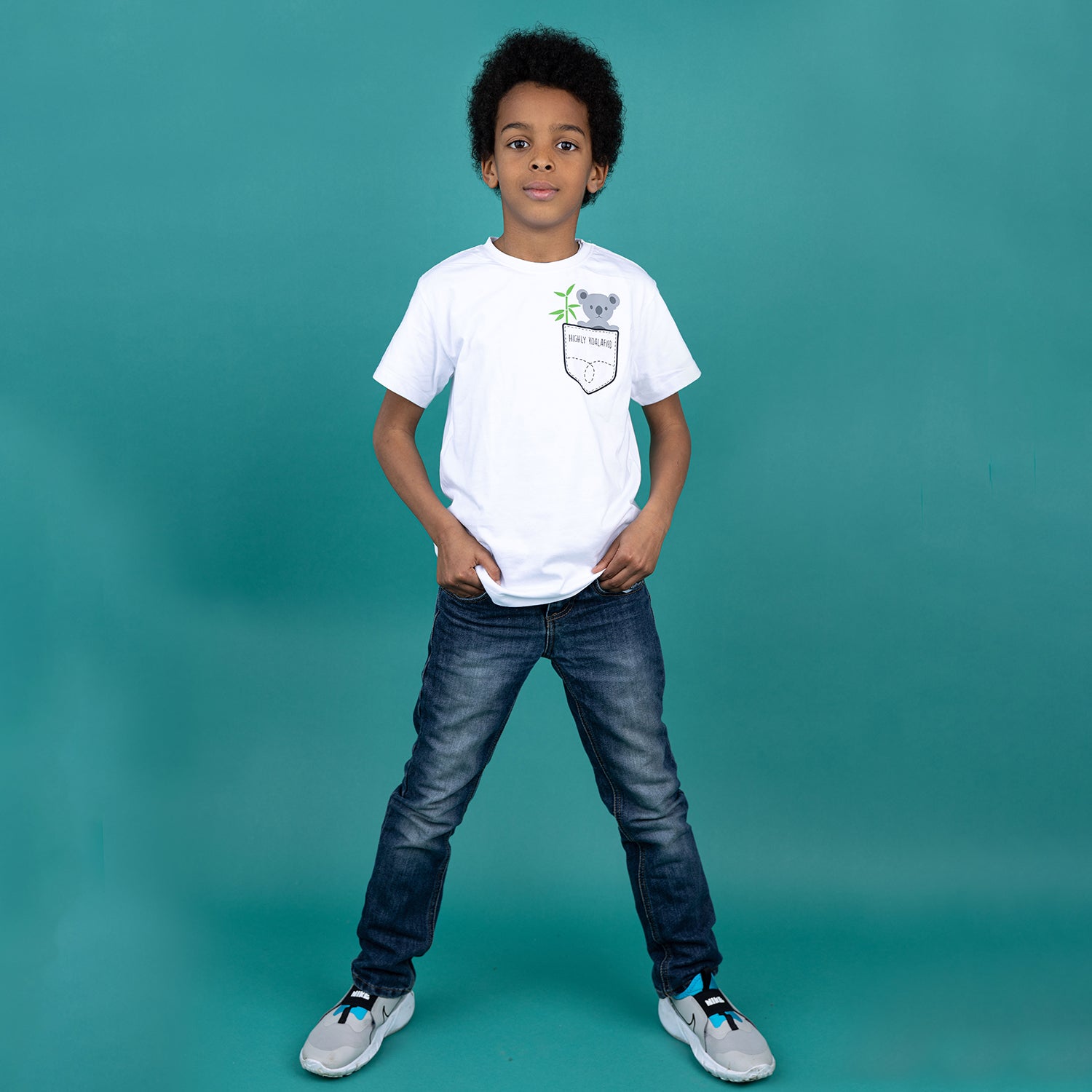 Highly koalafied' kind shirt met korte mouwen