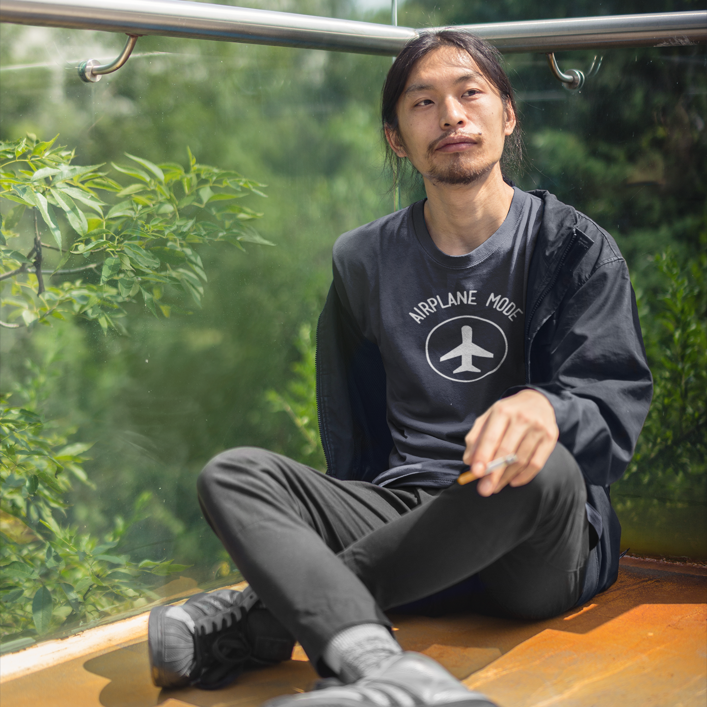 'Airplane mode' volwassene shirt