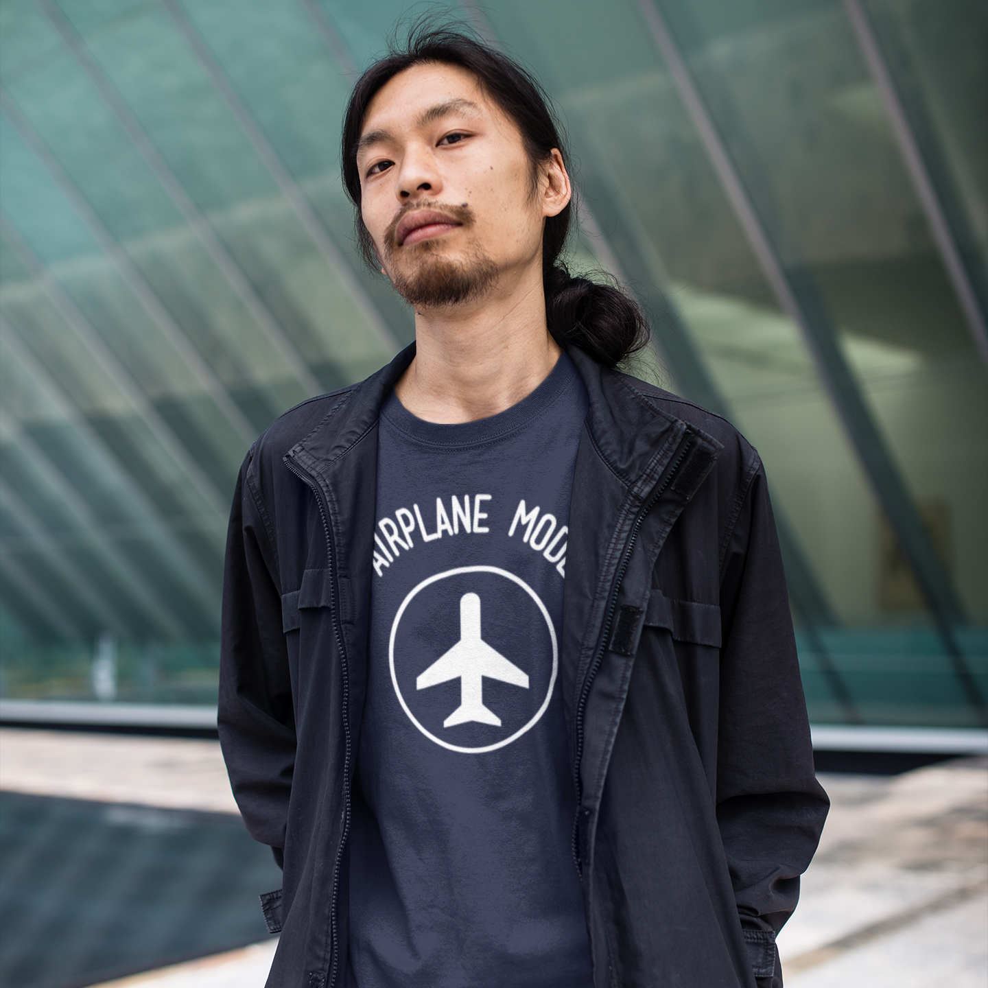 'Airplane mode' volwassene shirt