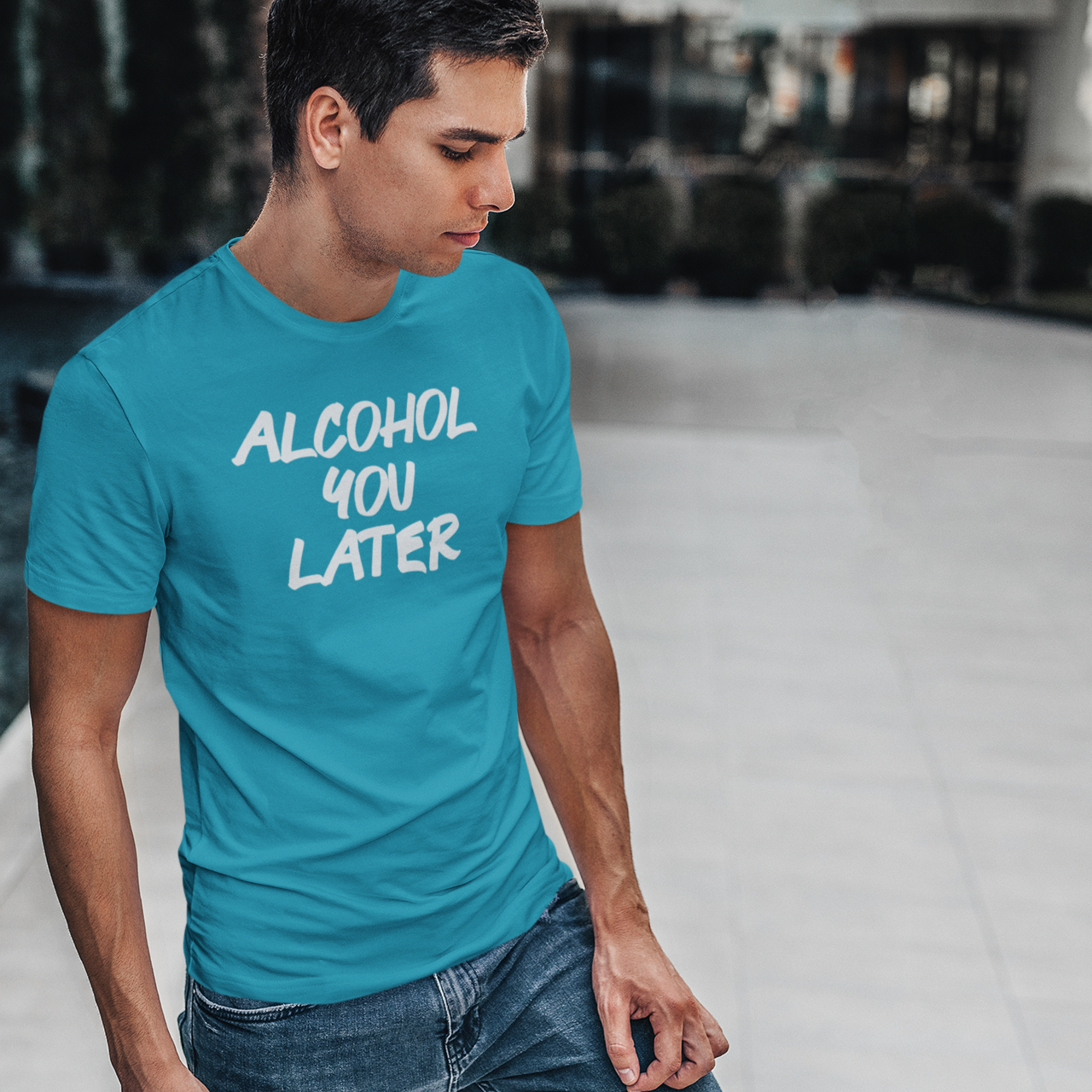 'Alcohol you later' volwassene shirt