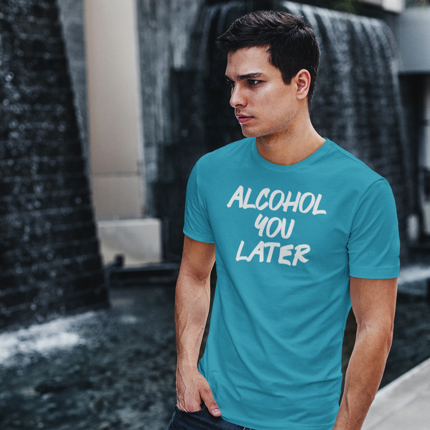 'Alcohol you later' volwassene shirt