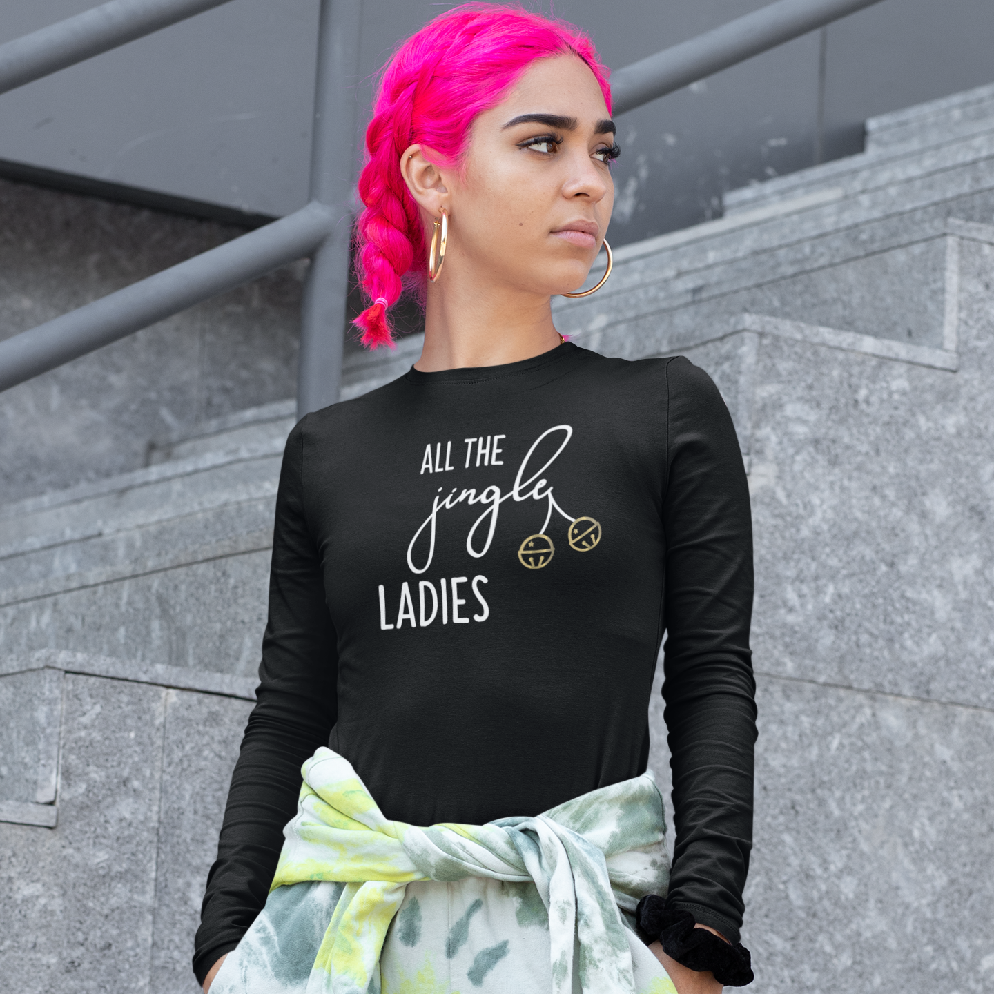 'All the jingle ladies' volwassene shirt met lange mouwen