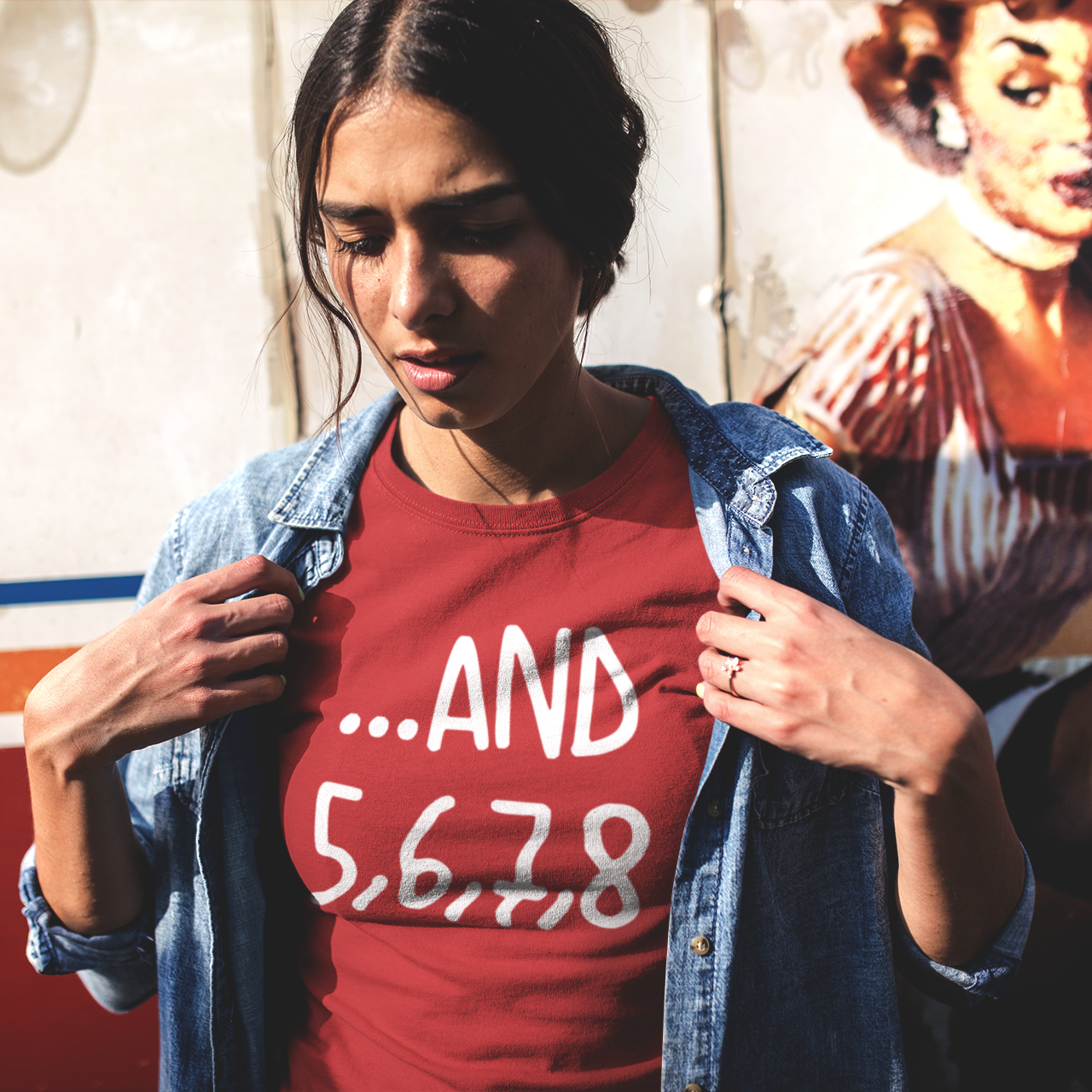 '...and 5, 6, 7, 8' volwassene shirt