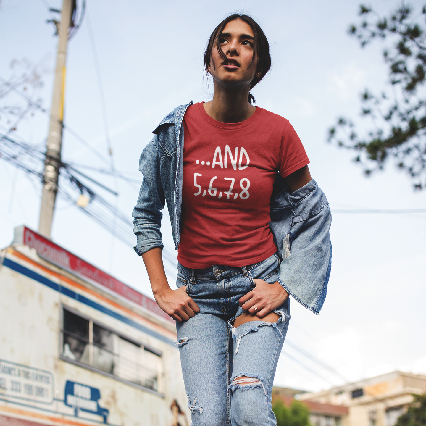 '...and 5, 6, 7, 8' volwassene shirt