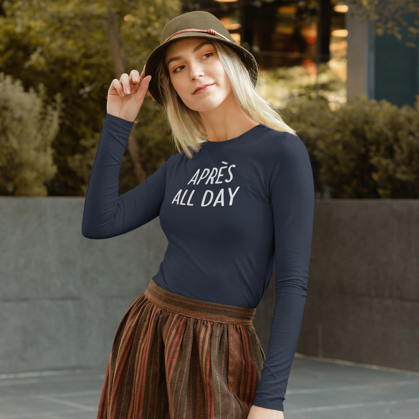 'Après all day' volwassene shirt met lange mouwen