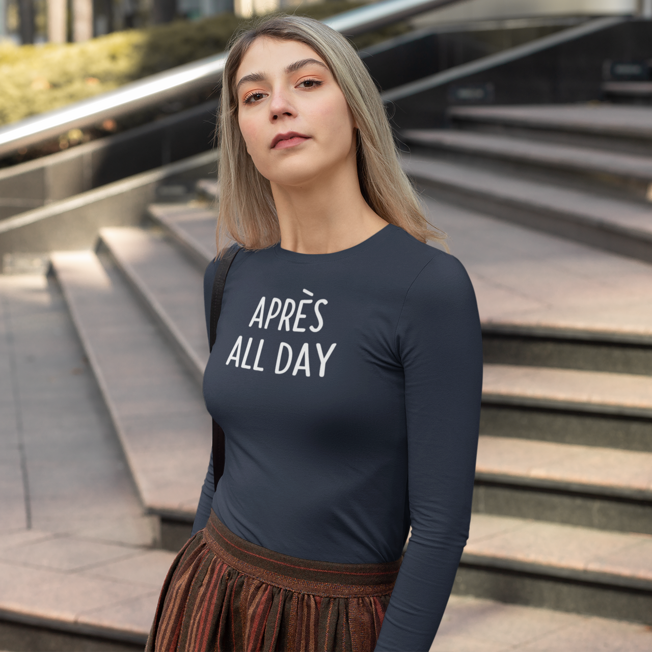 'Après all day' volwassene shirt met lange mouwen