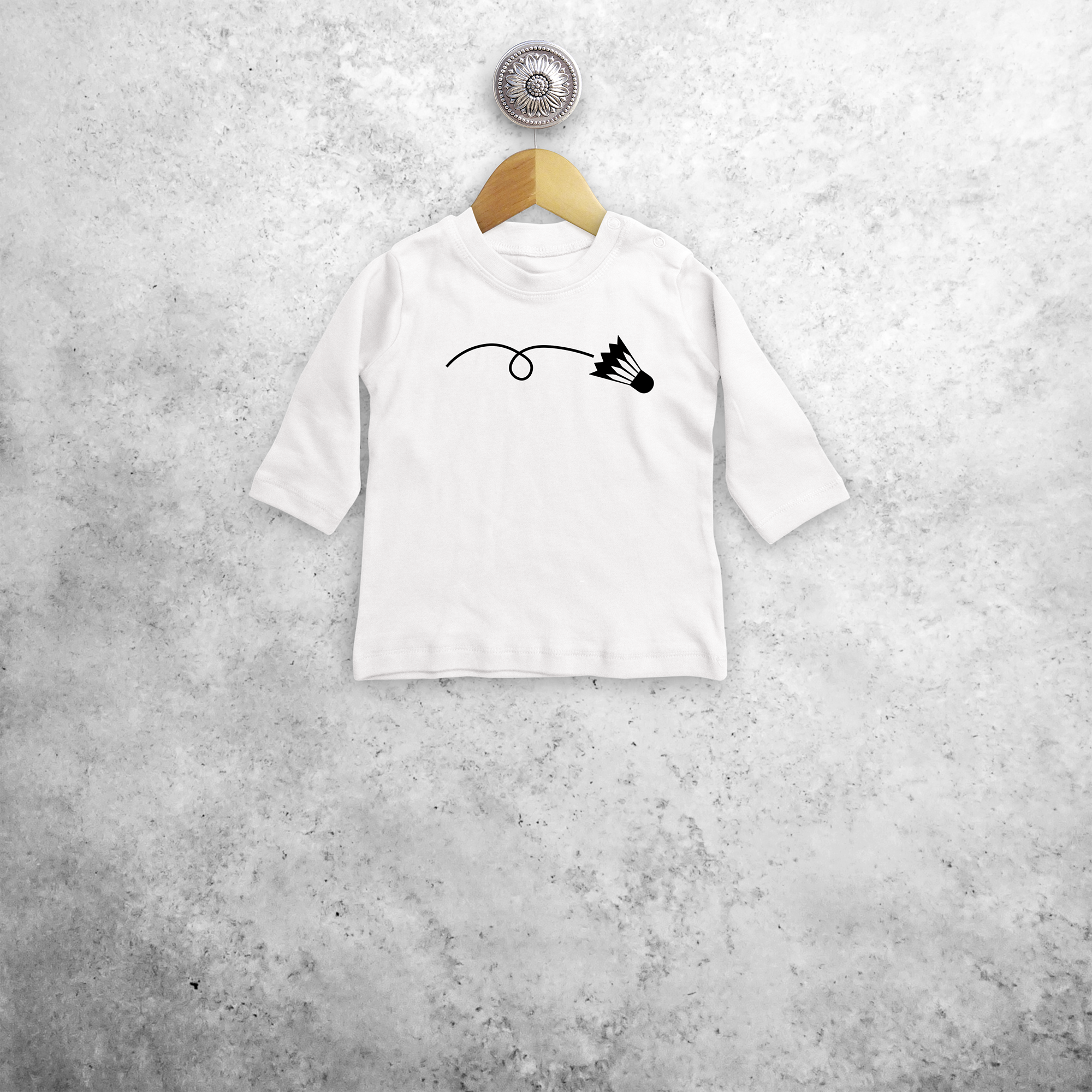Badminton baby shirt met lange mouwen