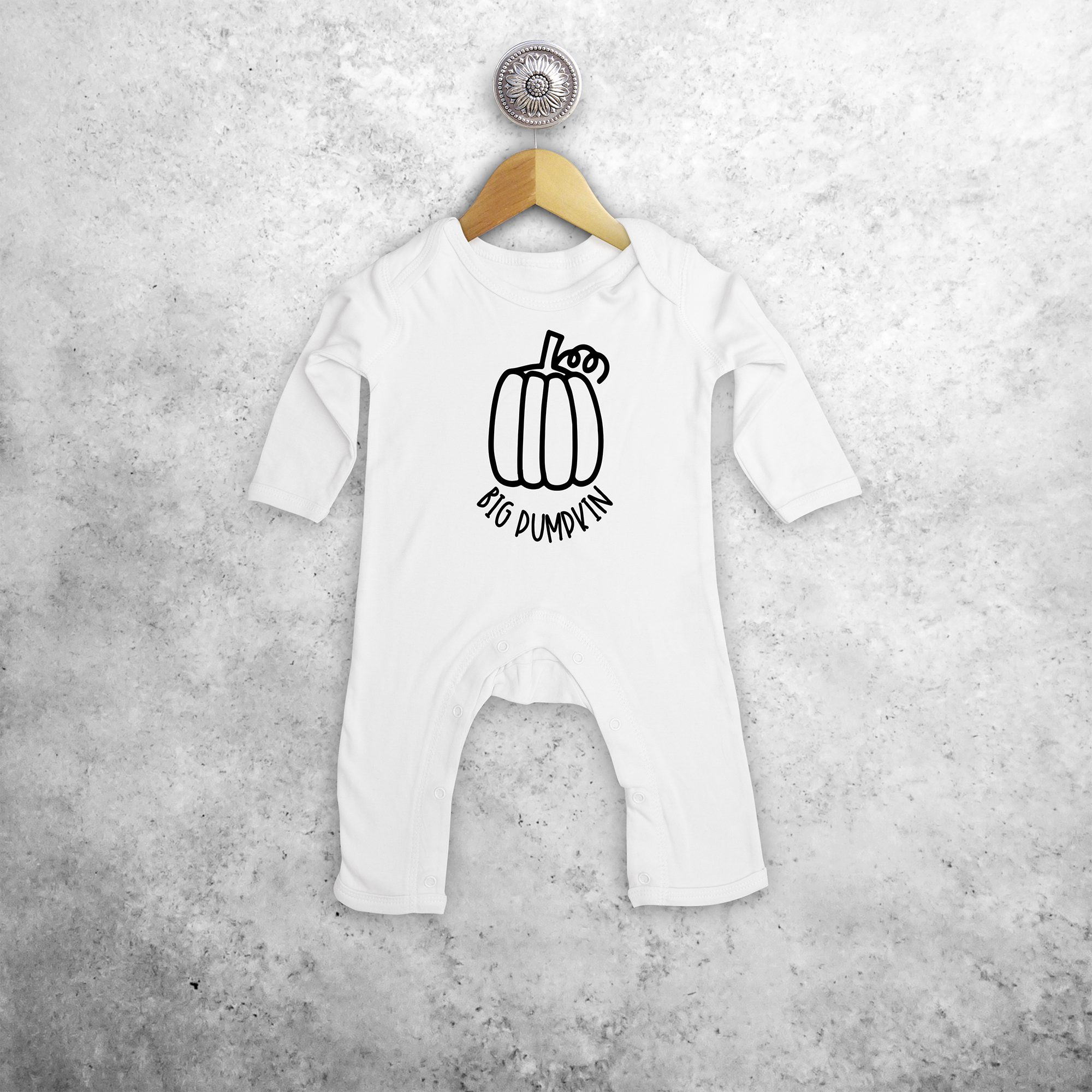 'Big pumpkin' baby longsleeve romper