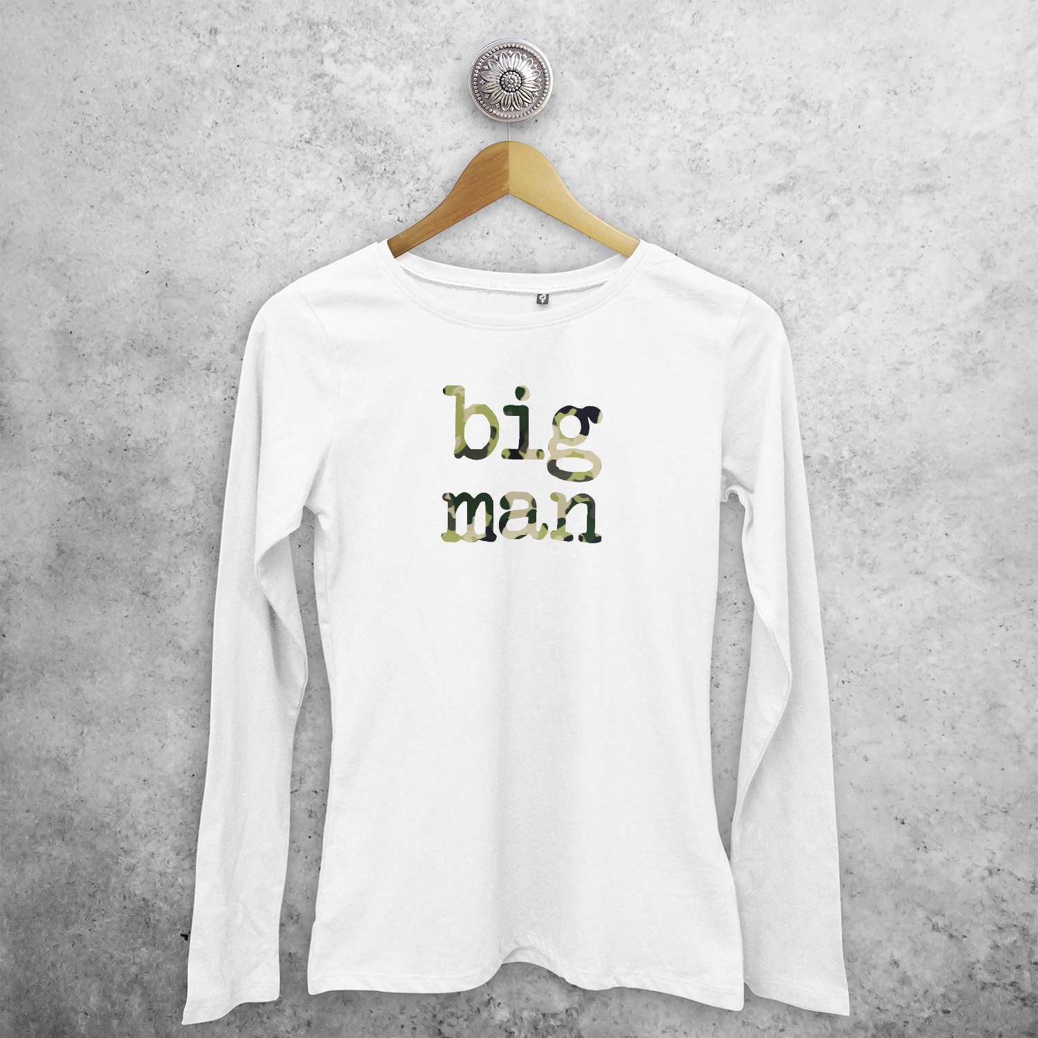 'Big man' volwassene shirt met lange mouwen