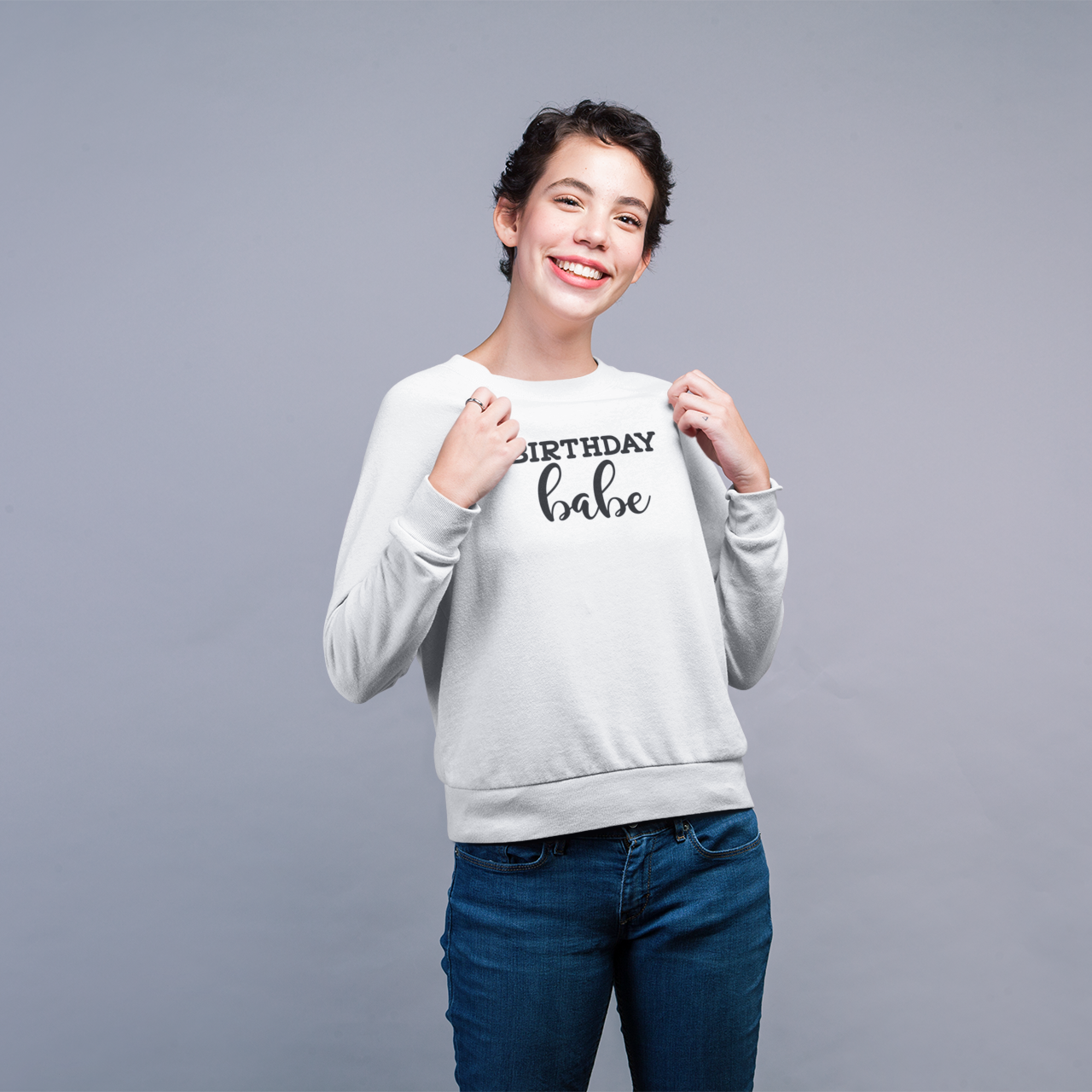 'Birthday babe' trui