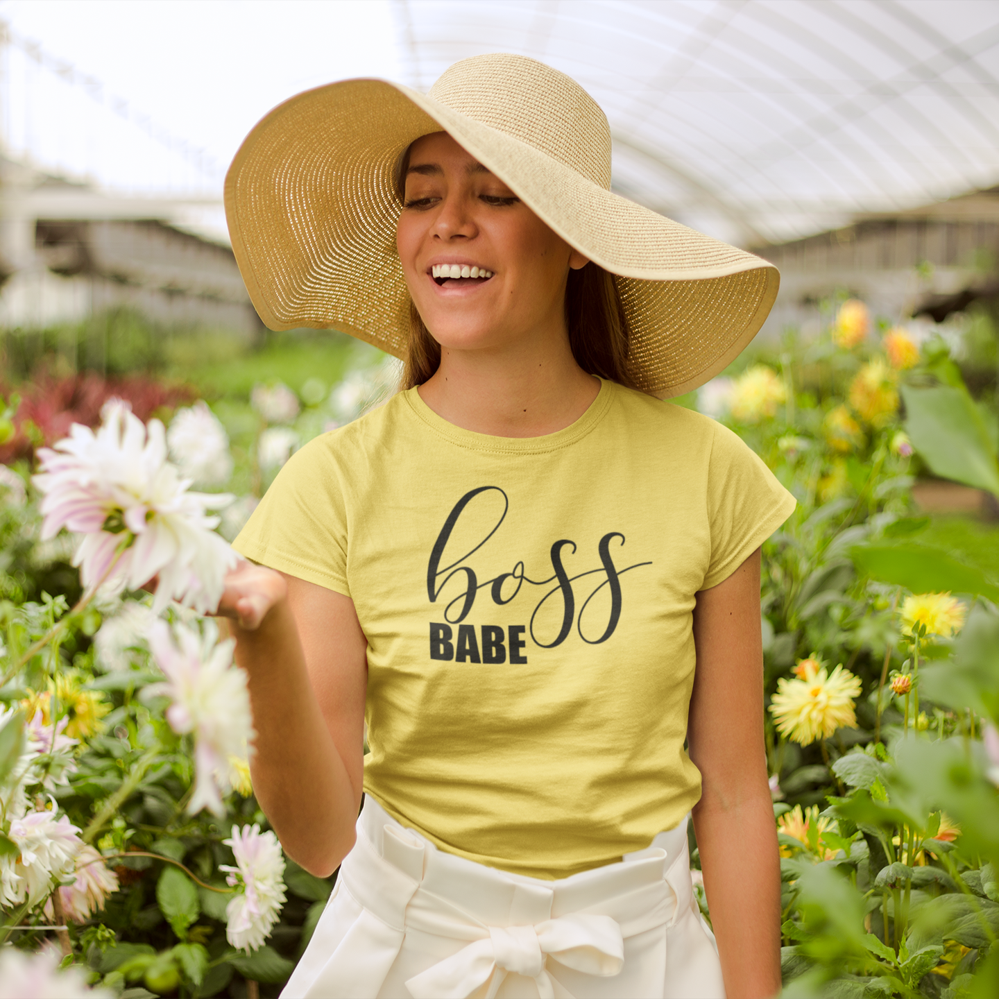 'Boss babe' volwassene shirt