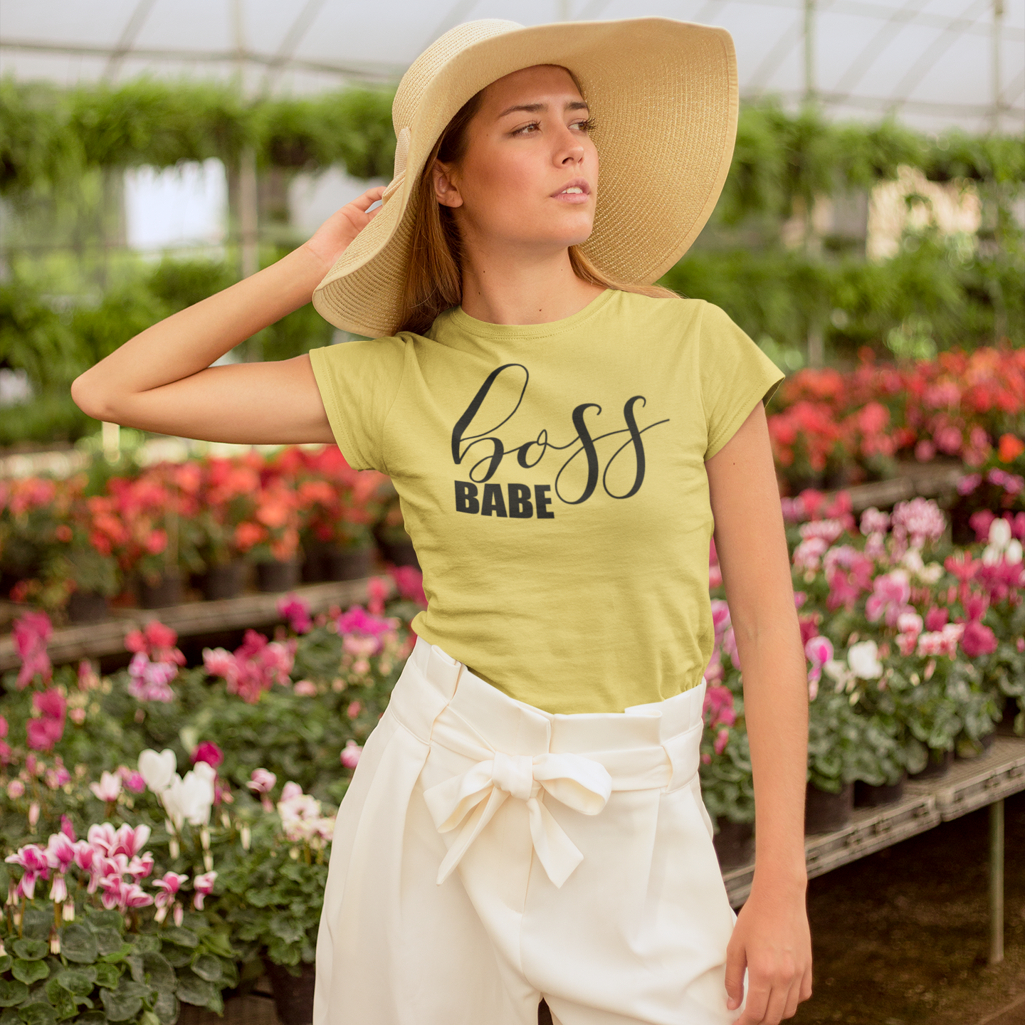 'Boss babe' volwassene shirt