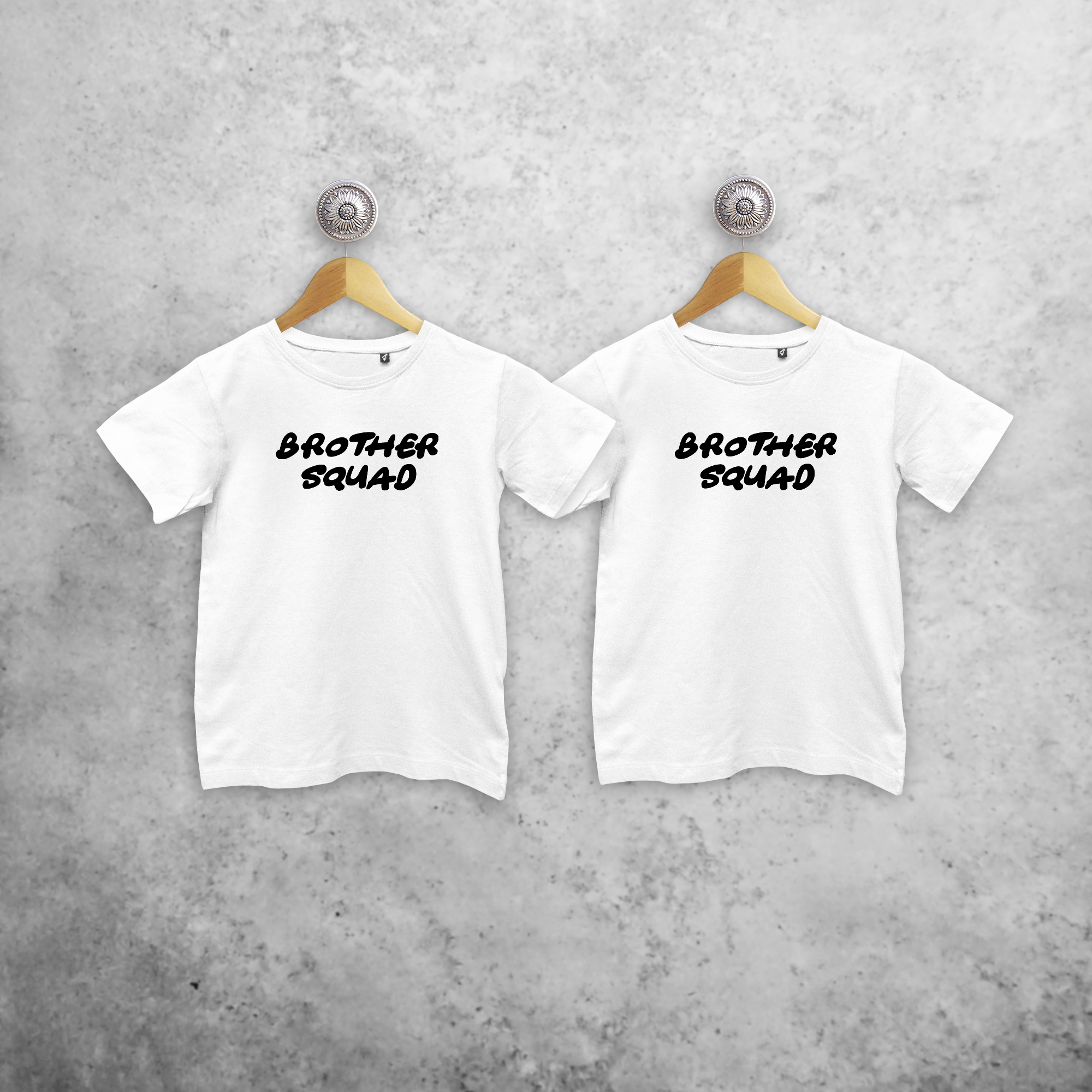 'Brother squad' kind broer en zus shirts