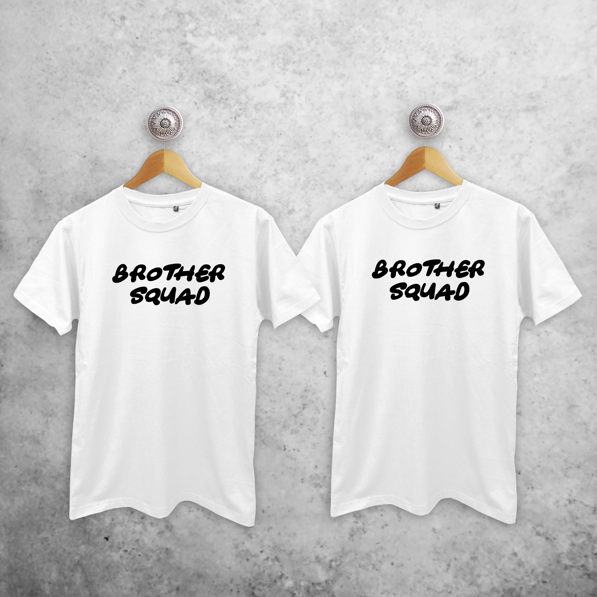 'Brother squad' volwassene broer en zus shirts