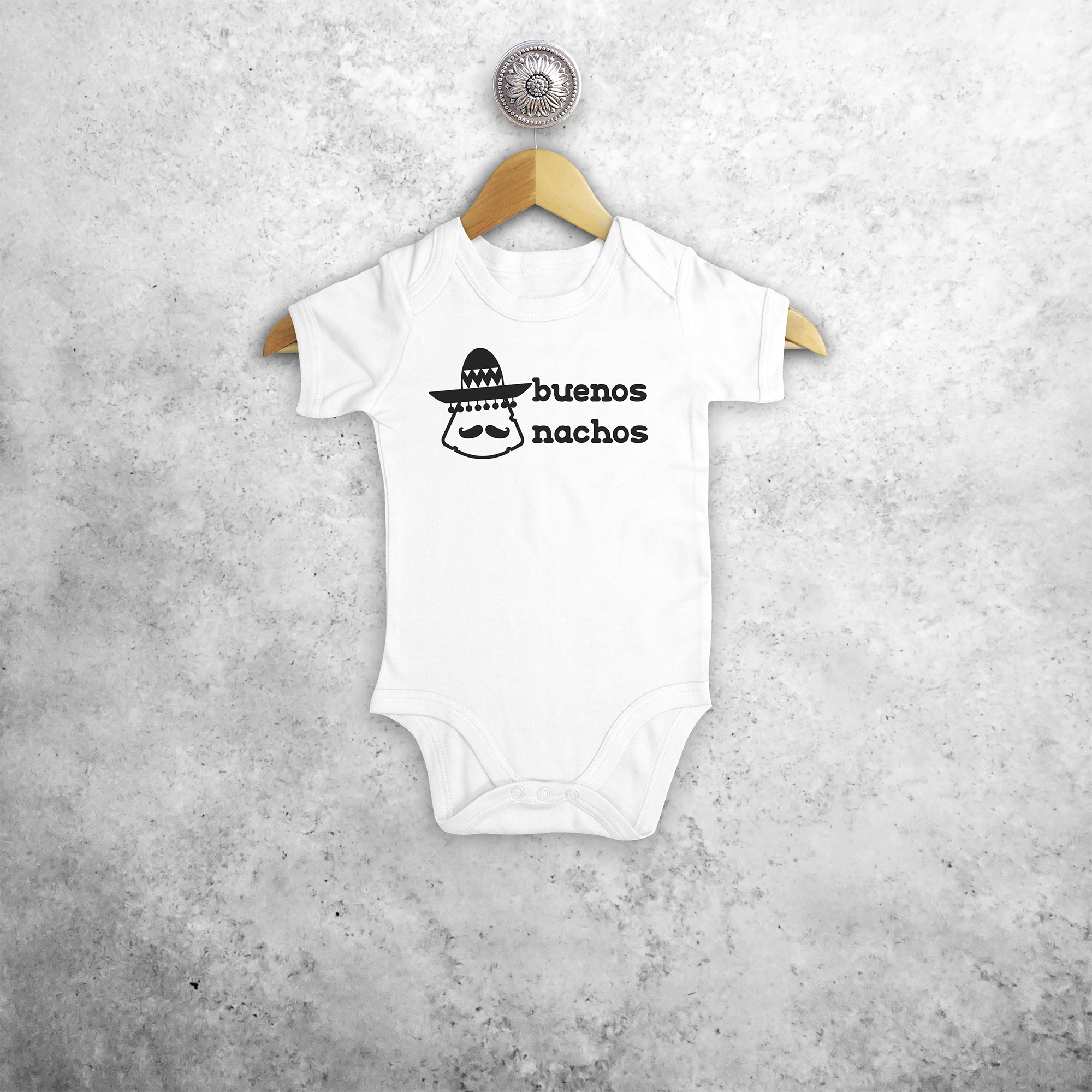 'Buenos nachos' baby shortsleeve bodysuit