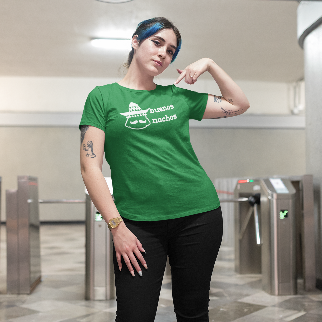 'Buenos nachos' volwassene shirt