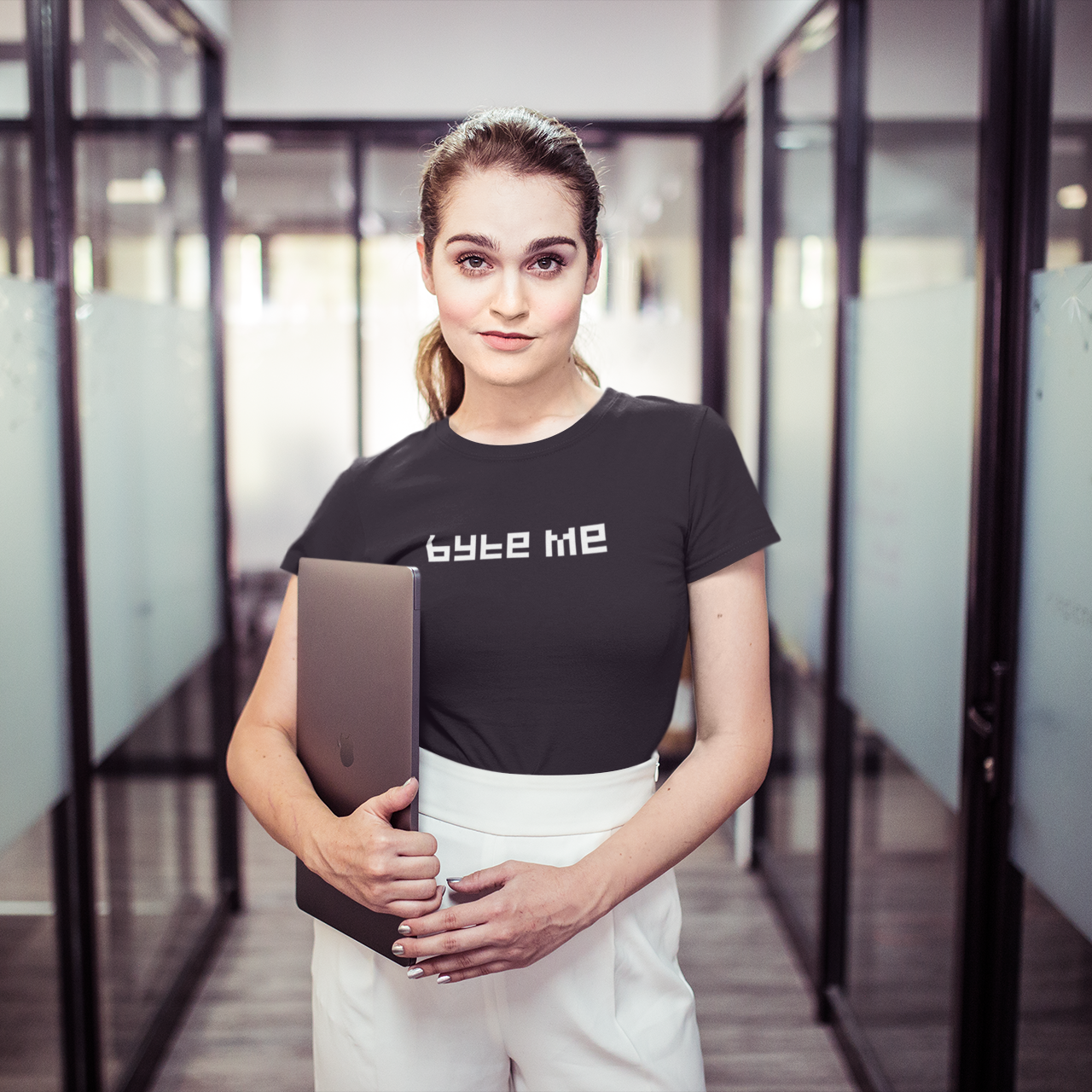 'Byte me' volwassene shirt