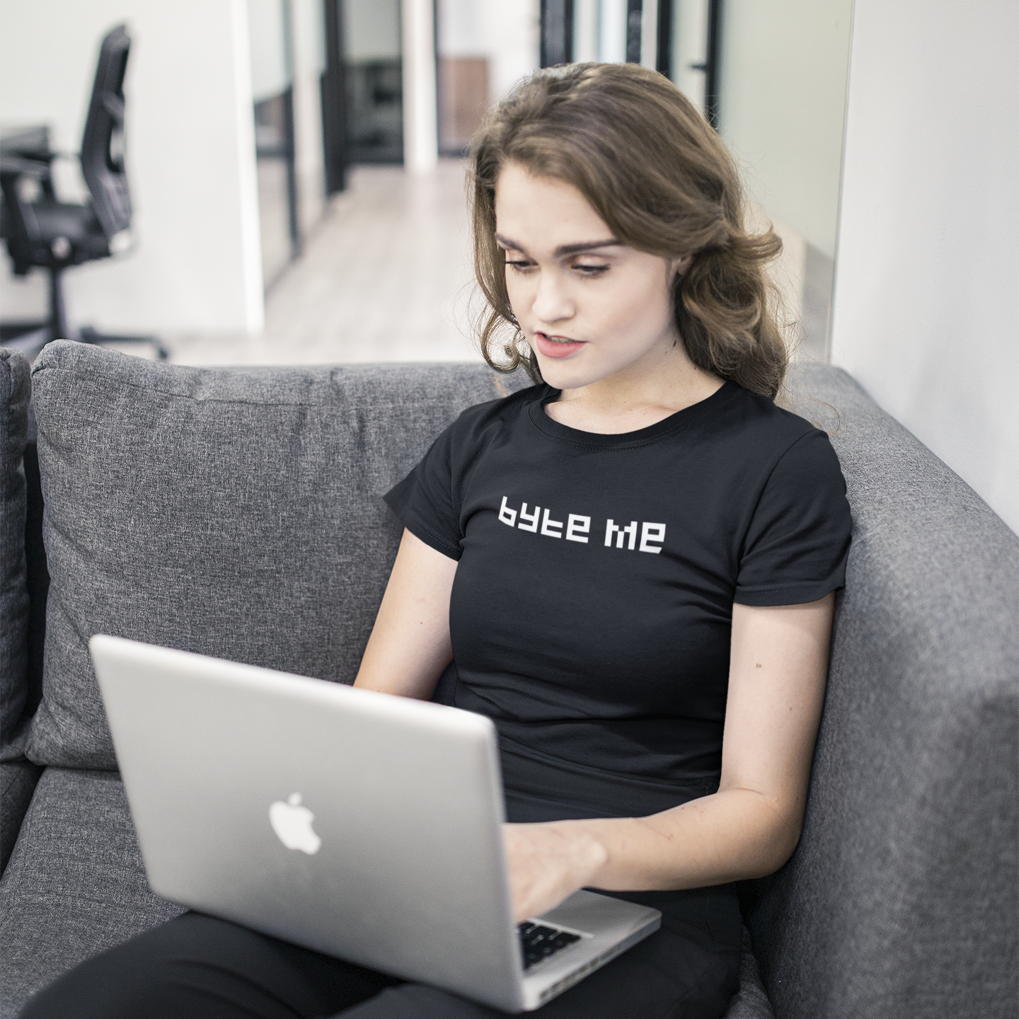 'Byte me' volwassene shirt