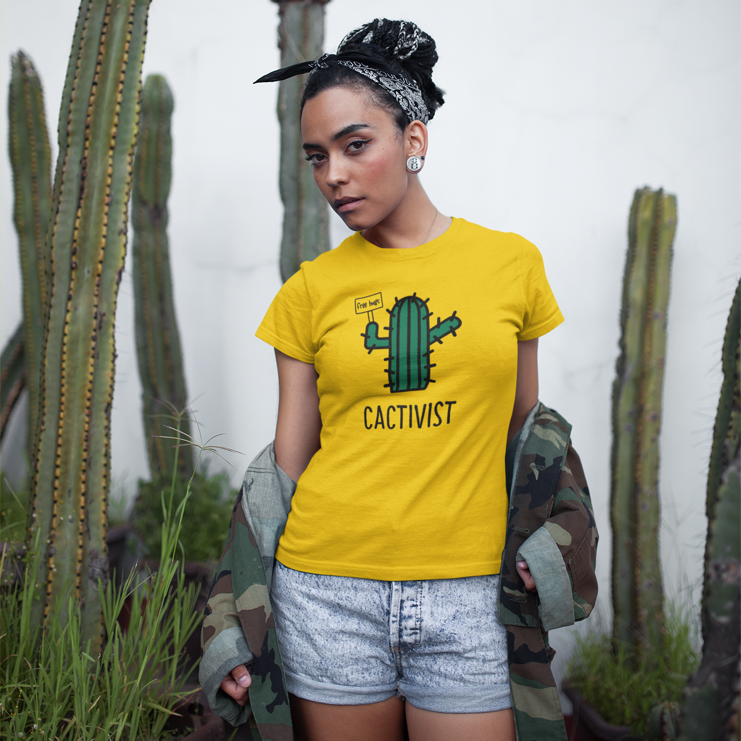 Cactivist' volwassene shirt