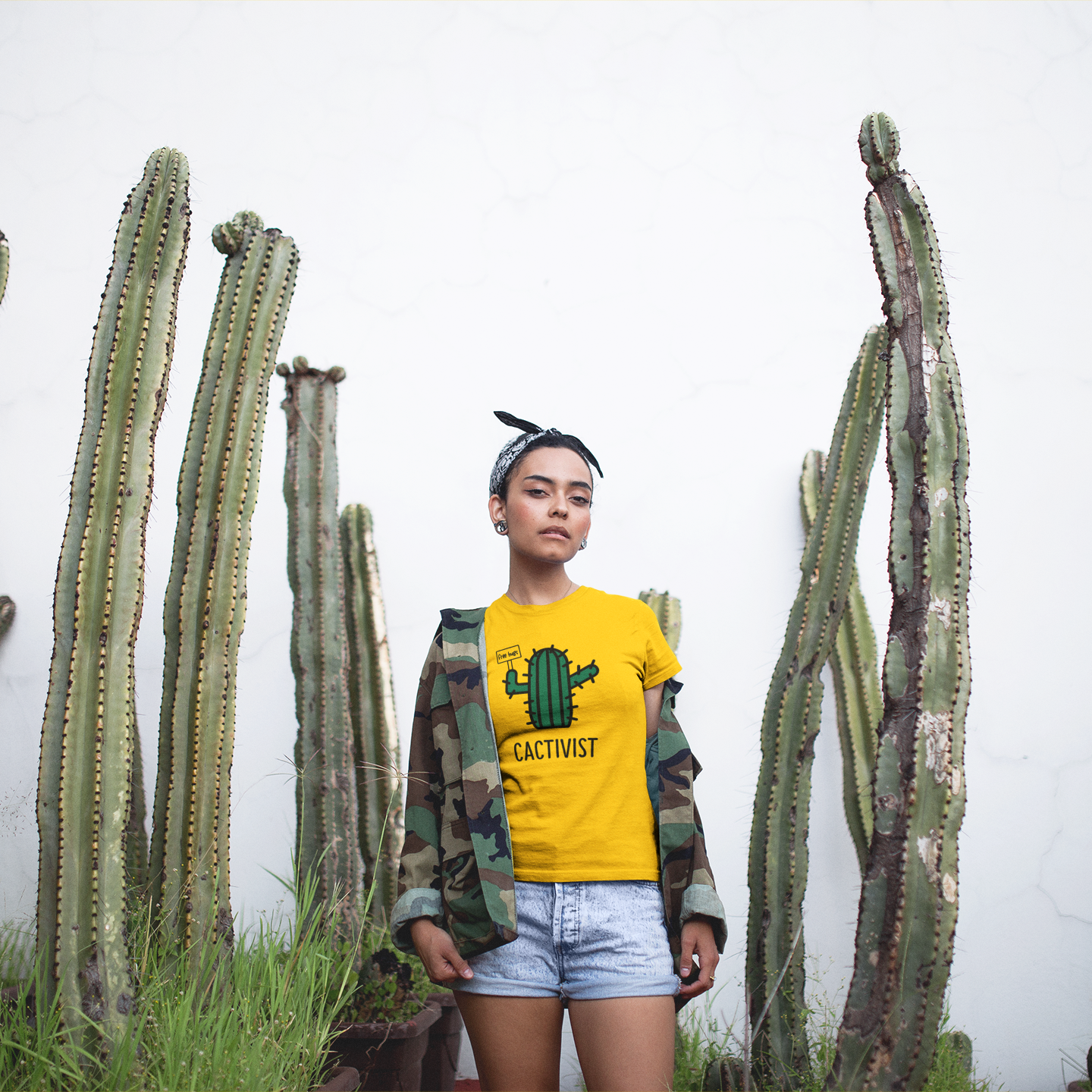 Cactivist' volwassene shirt