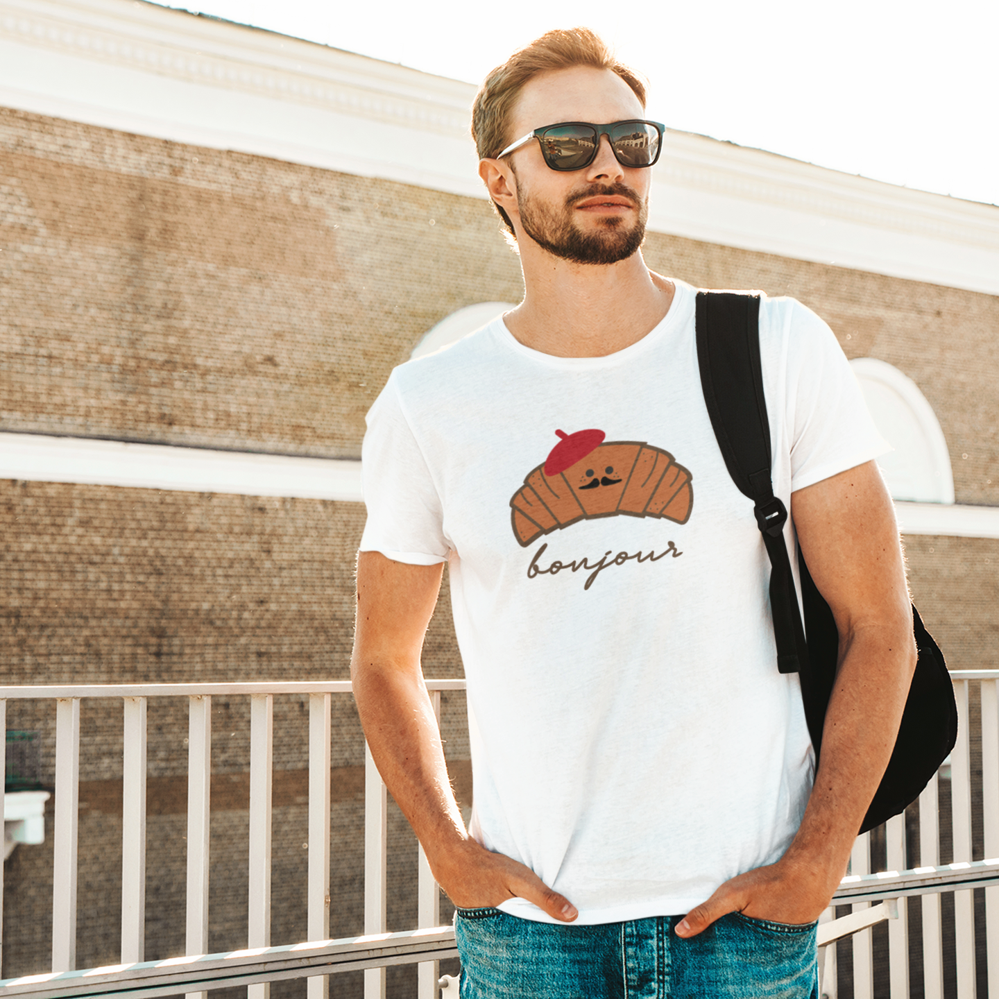 Croissant volwassene shirt