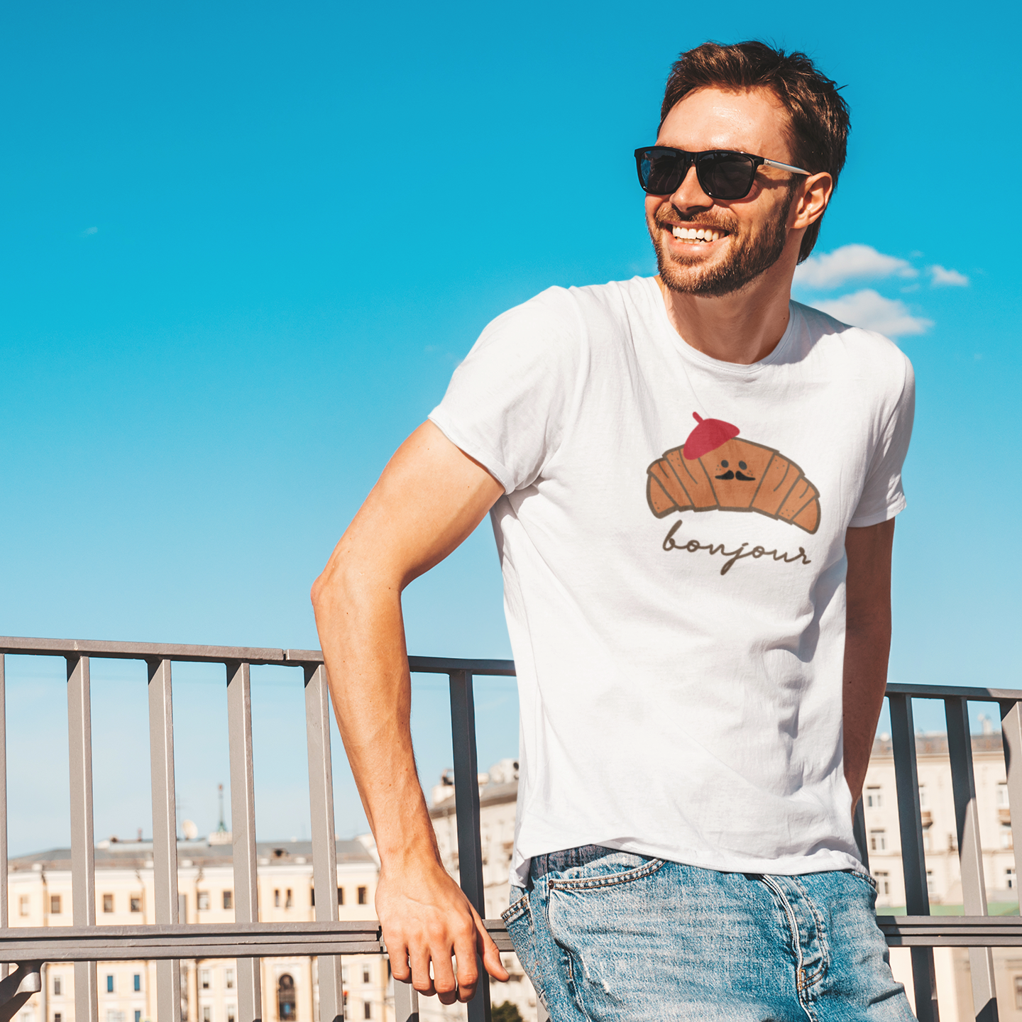 Croissant volwassene shirt