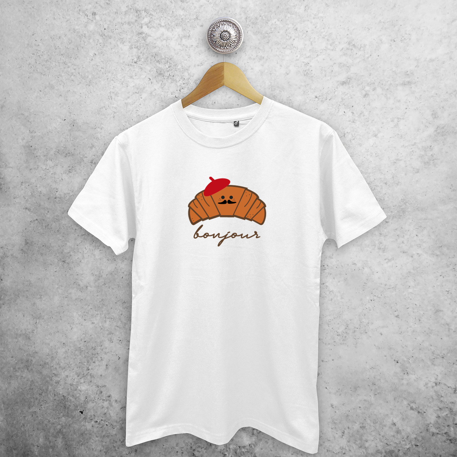 Croissant volwassene shirt