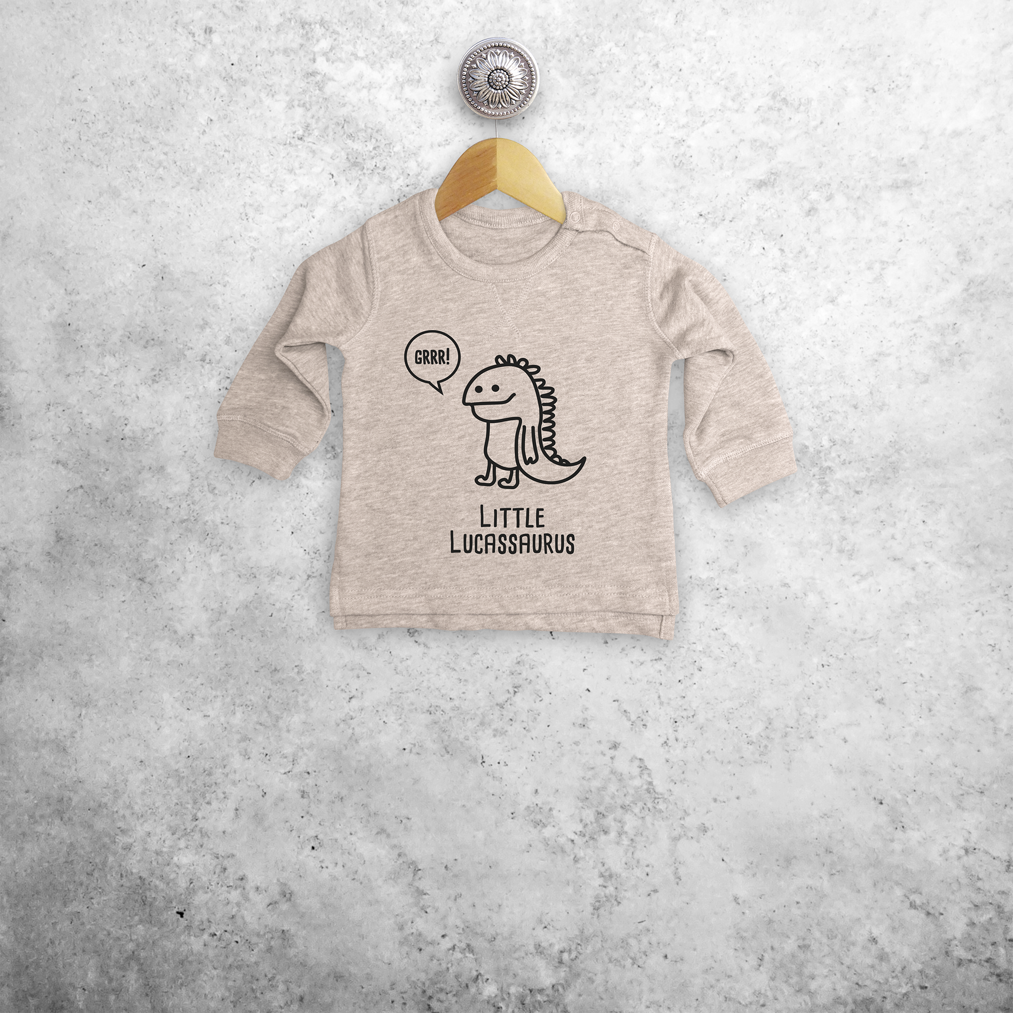 Dino baby trui