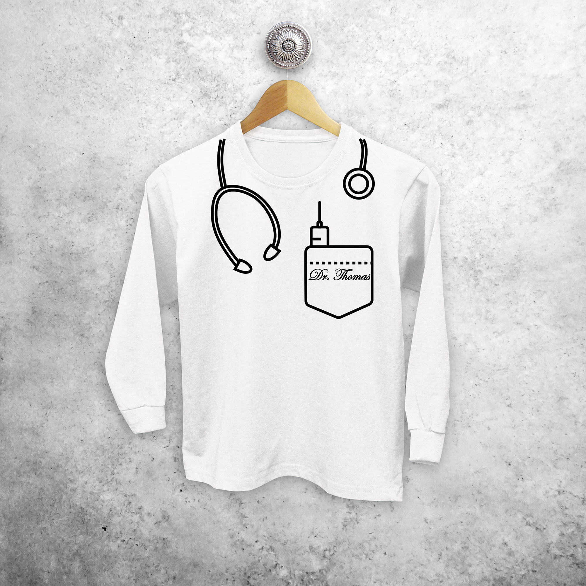 Dokter kind shirt met lange mouwen