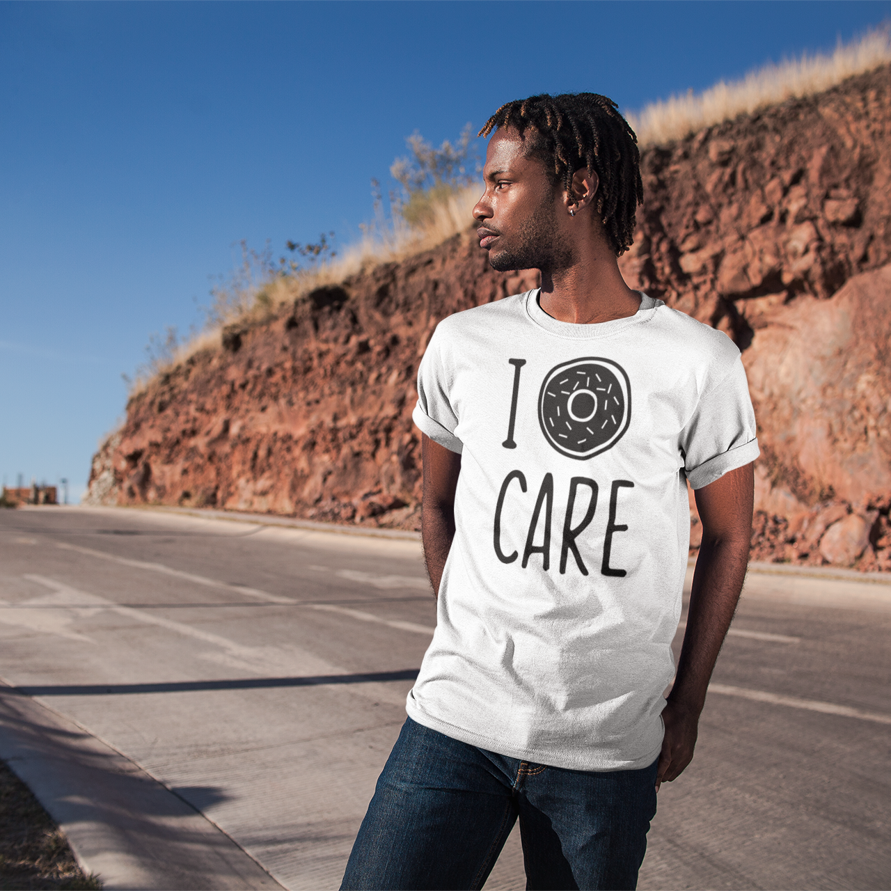 'I donut care' volwassene shirt