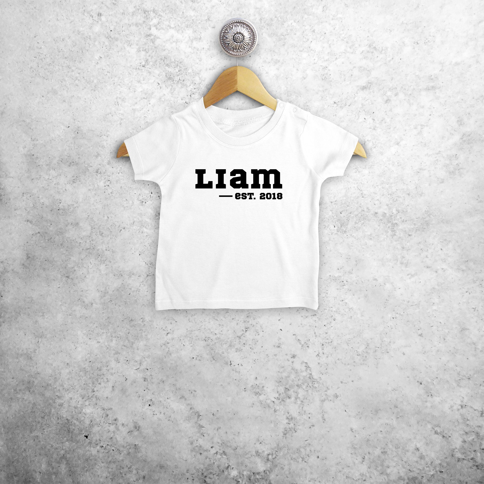 '-est' baby shirt met korte mouwen