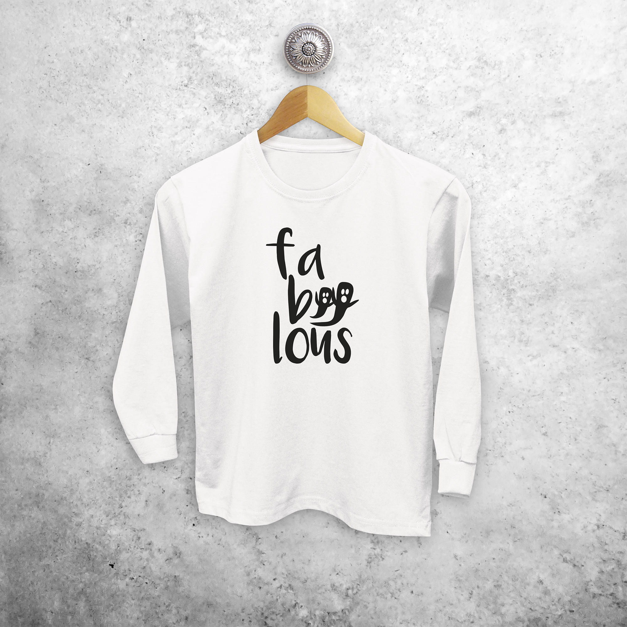 'Fa-boo-lous' kind shirt met lange mouwen