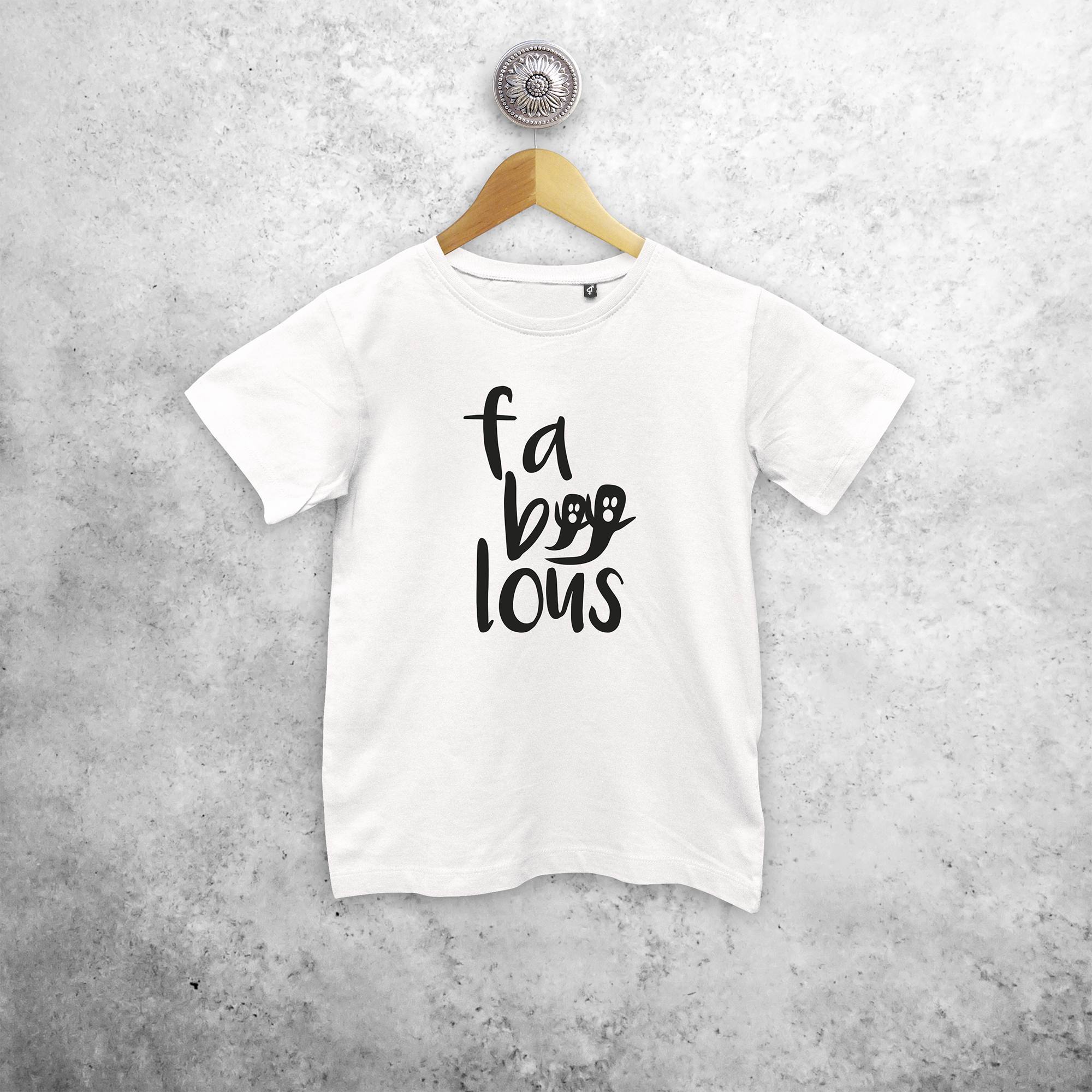 'Fa-boo-lous' kind shirt met korte mouwen