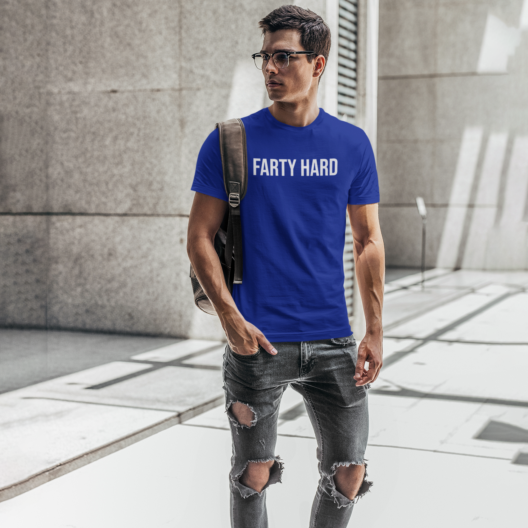 'Farty hard' volwassene shirt
