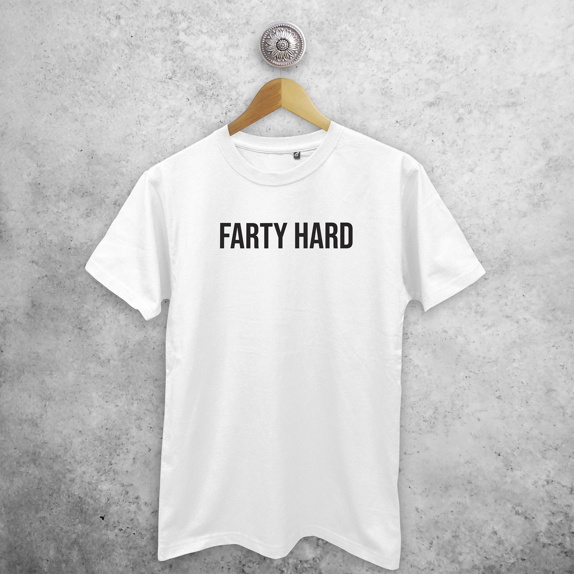 'Farty hard' volwassene shirt