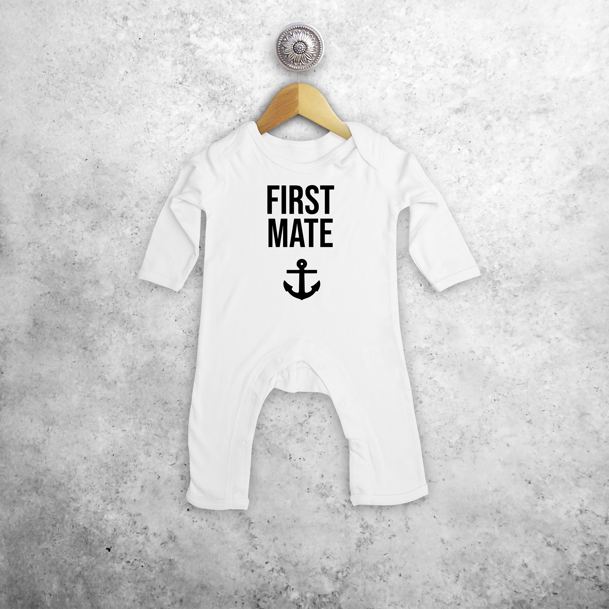 'First mate' baby romper