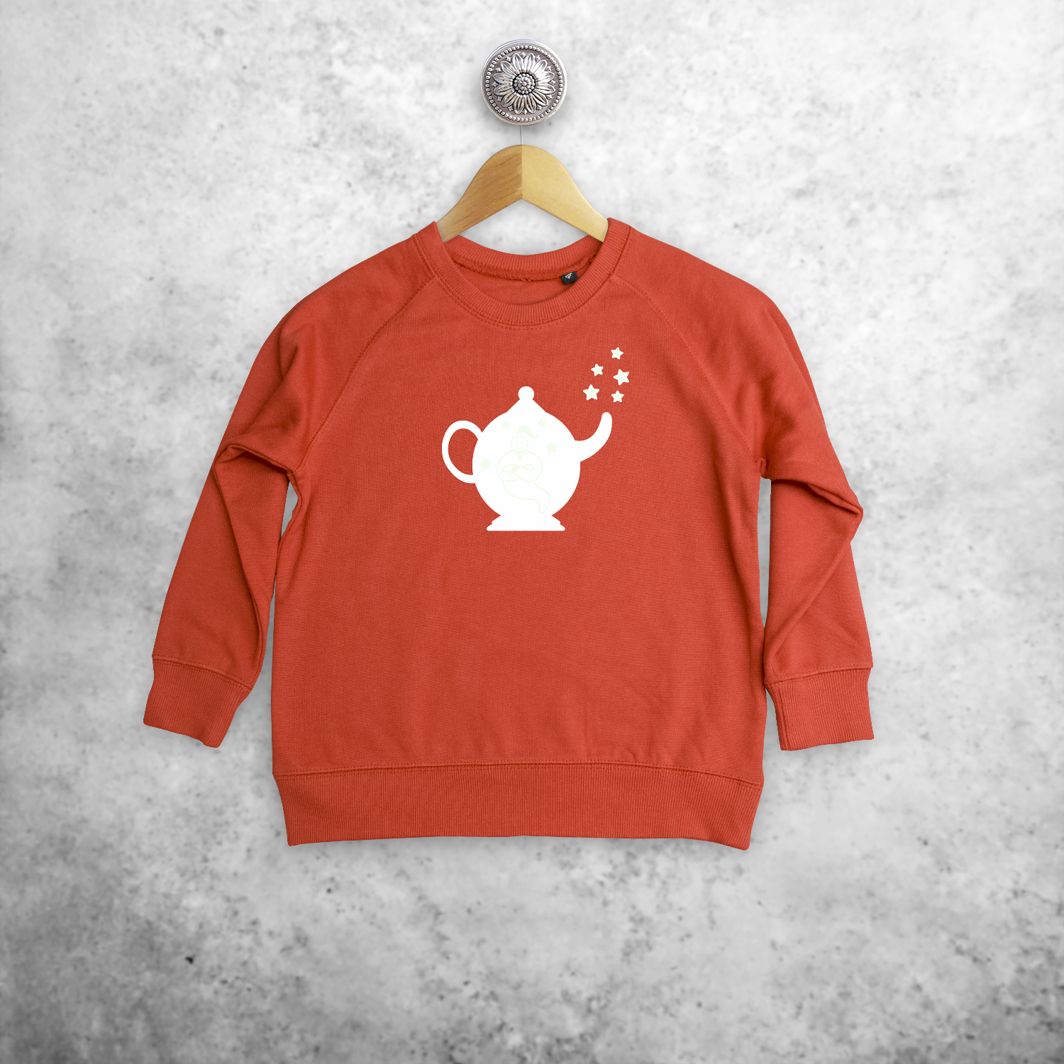 Geest in fles glow in the dark kind trui