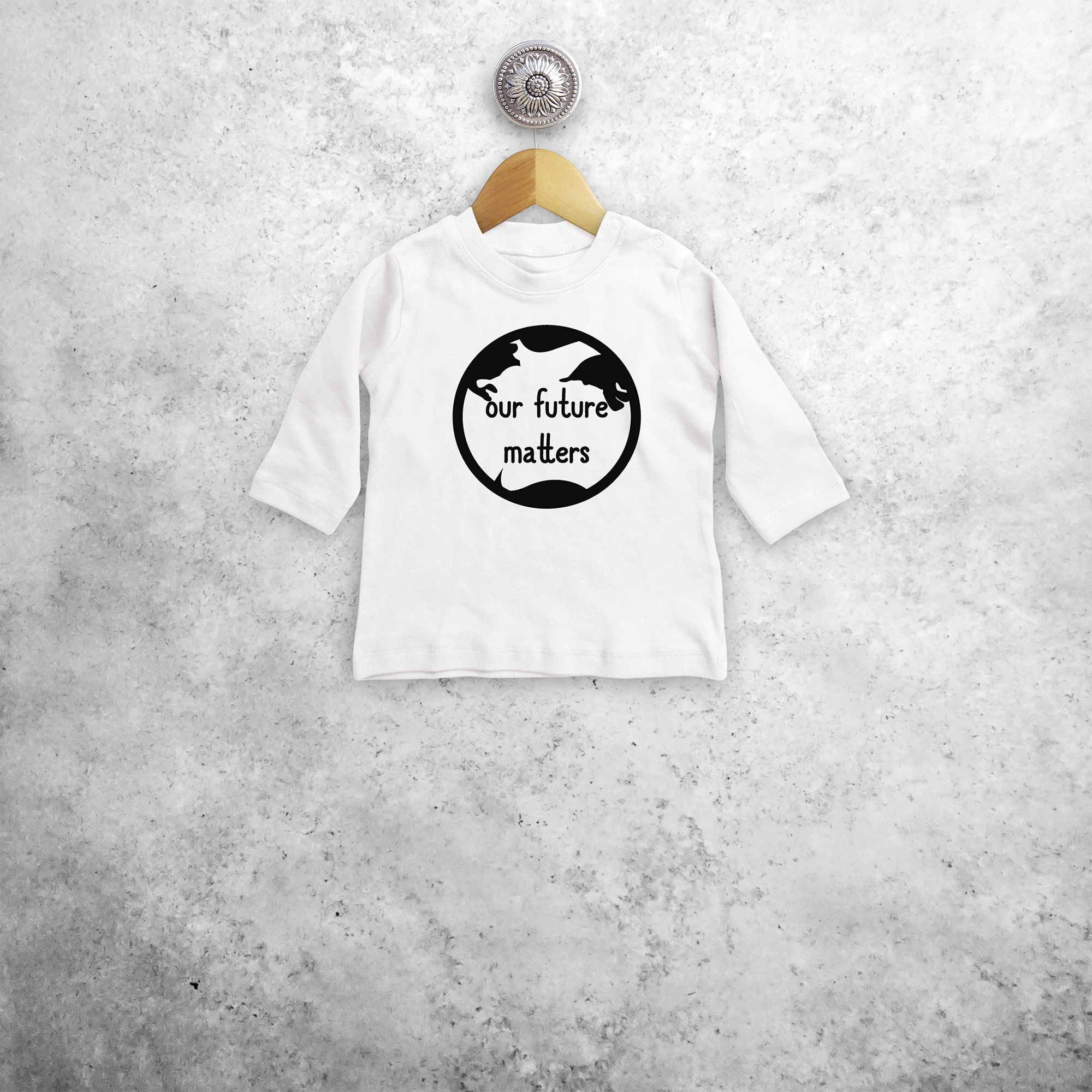 'Our future matters' baby longsleeve shirt