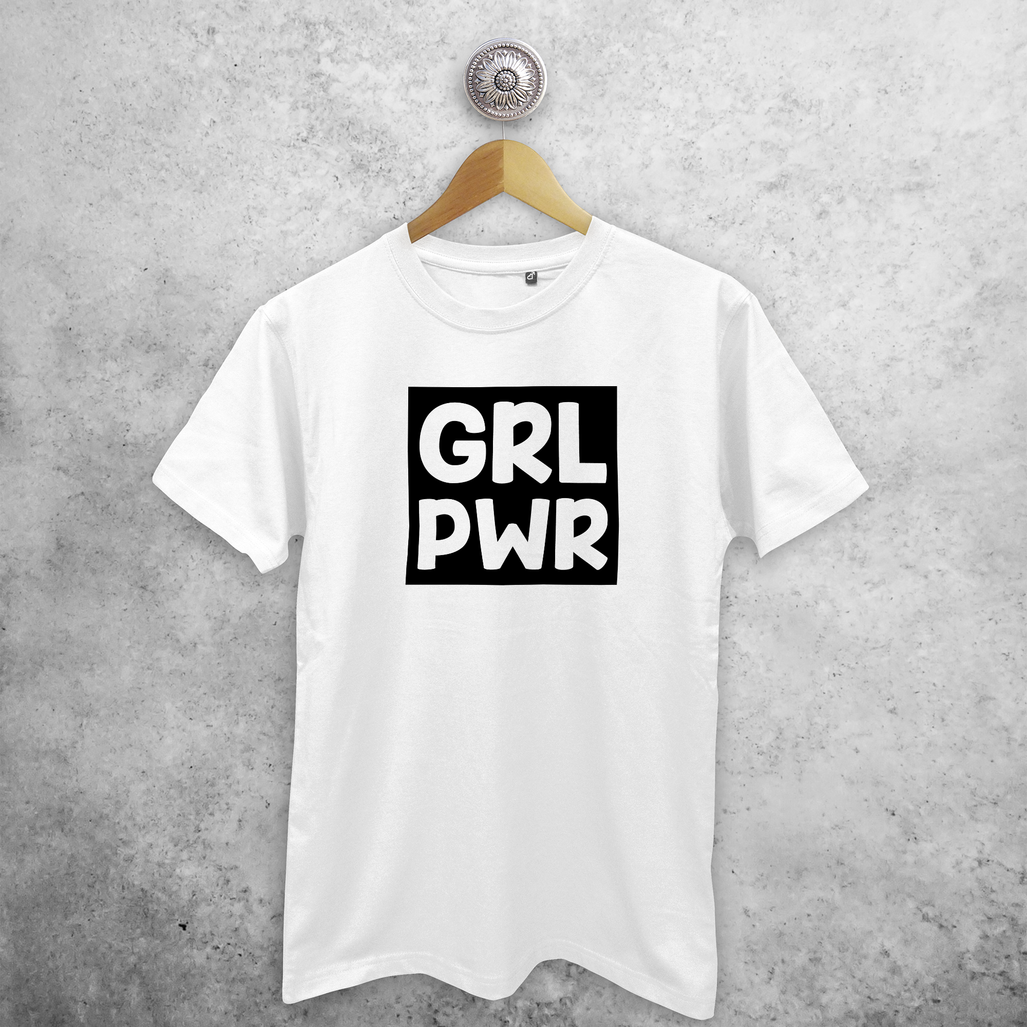 'GRL PWR' volwassene shirt