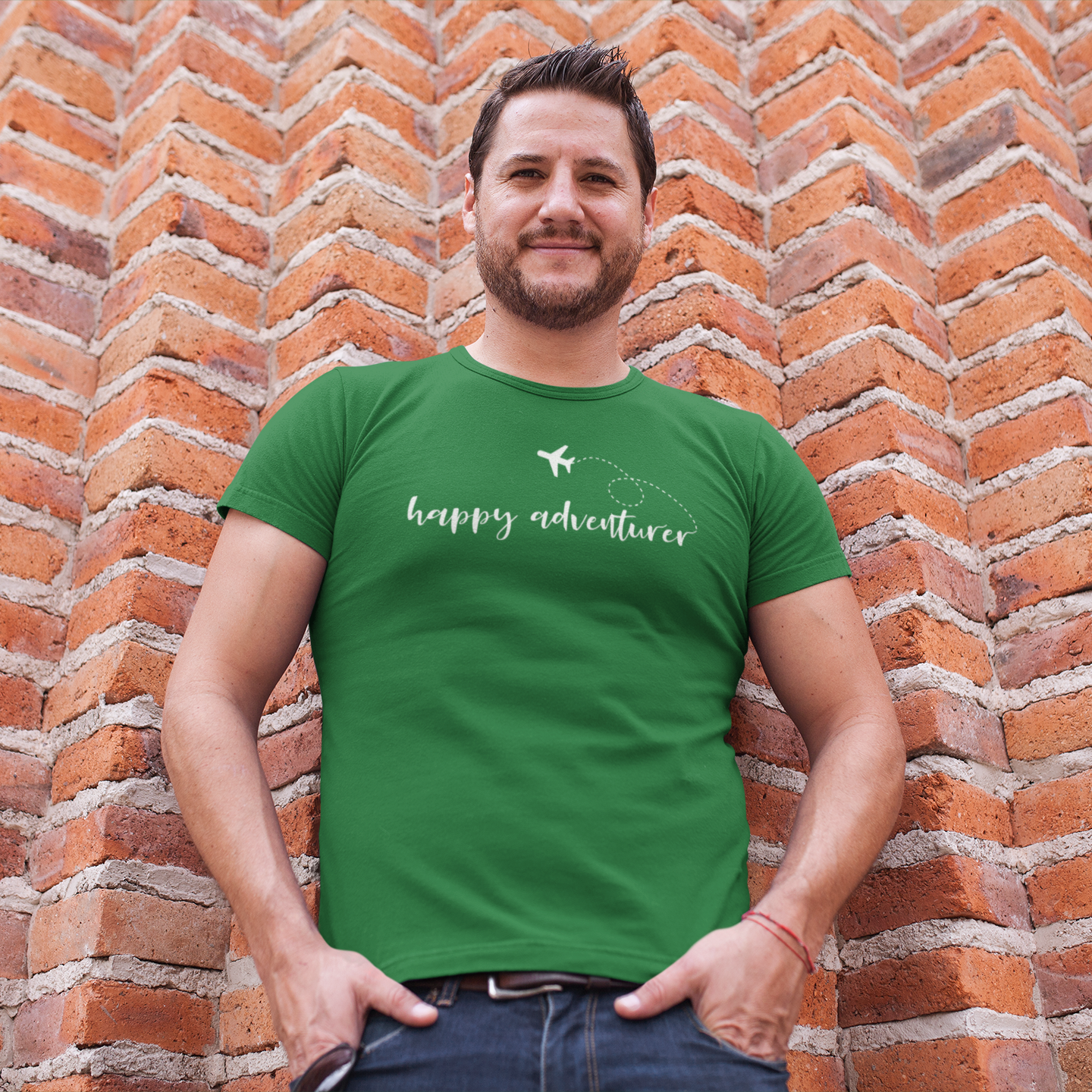 'Happy adventurer' volwassene shirt