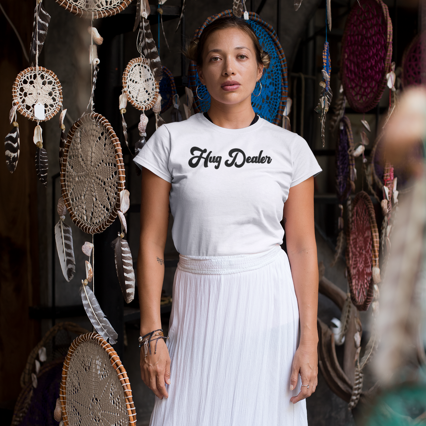 'Hug dealer' volwassene shirt