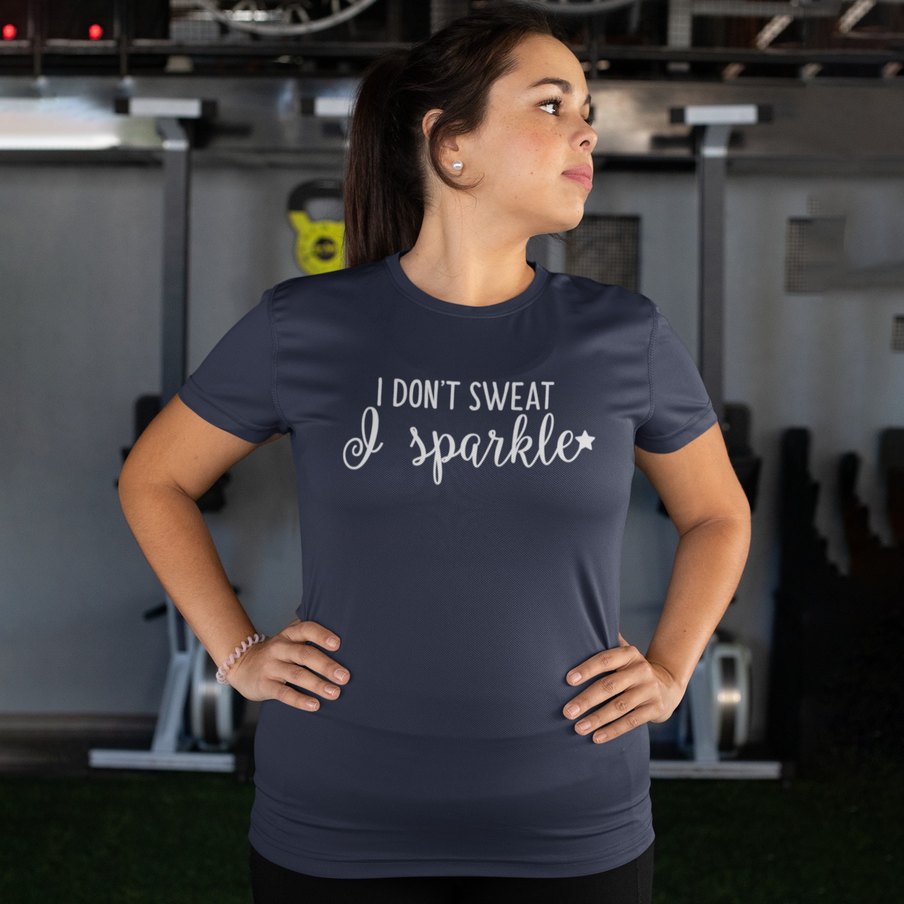 'I don't sweat, I sparkle' volwassene shirt