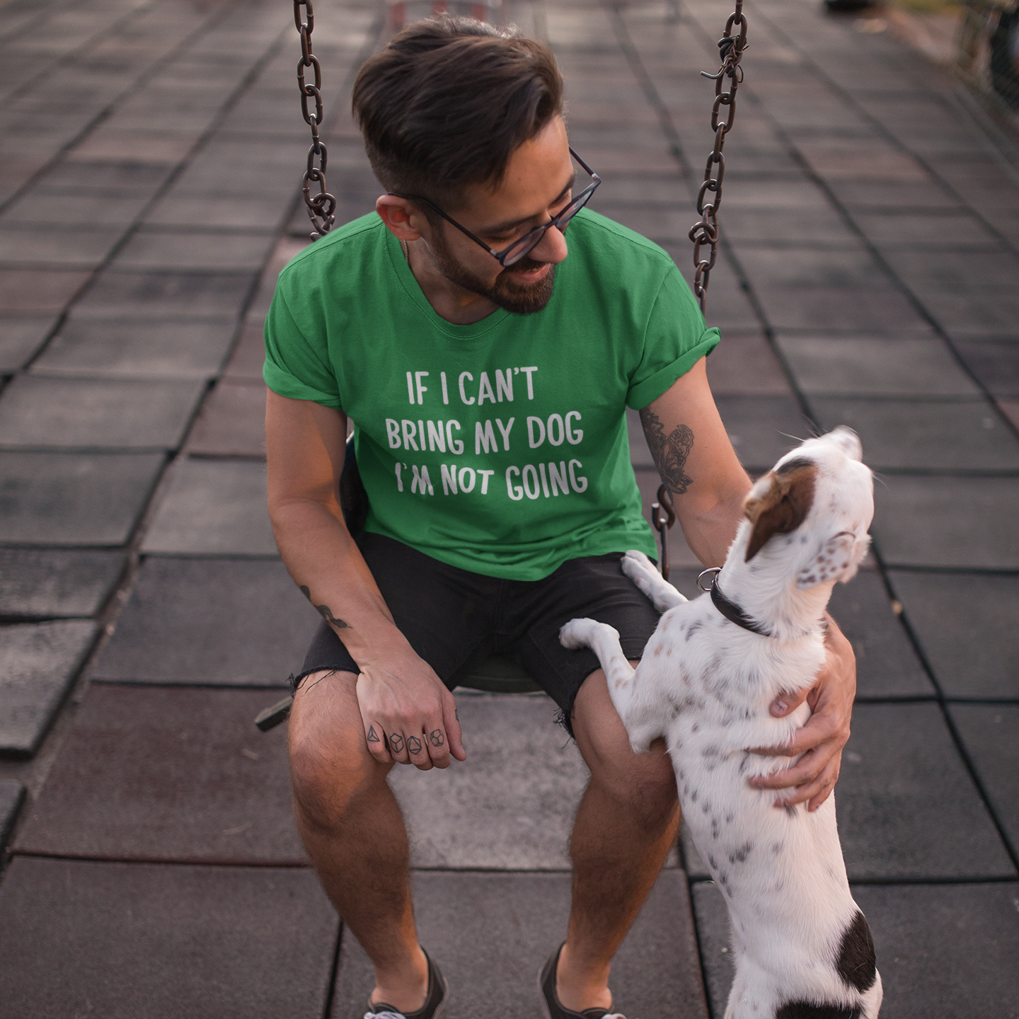 'If I can't bring my dog, I'm not going' adult shirt