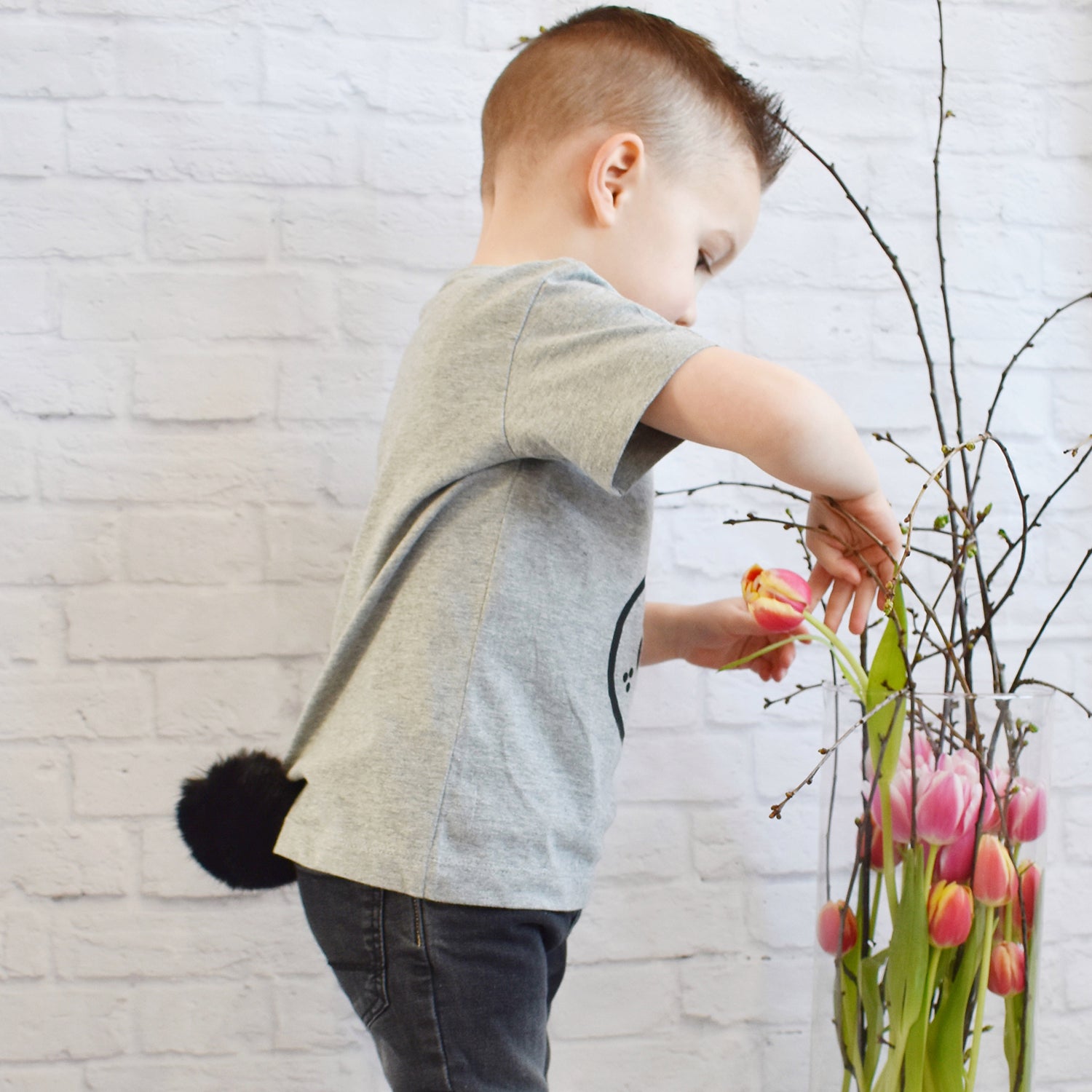 Konijntje kind shirt met korte mouwen