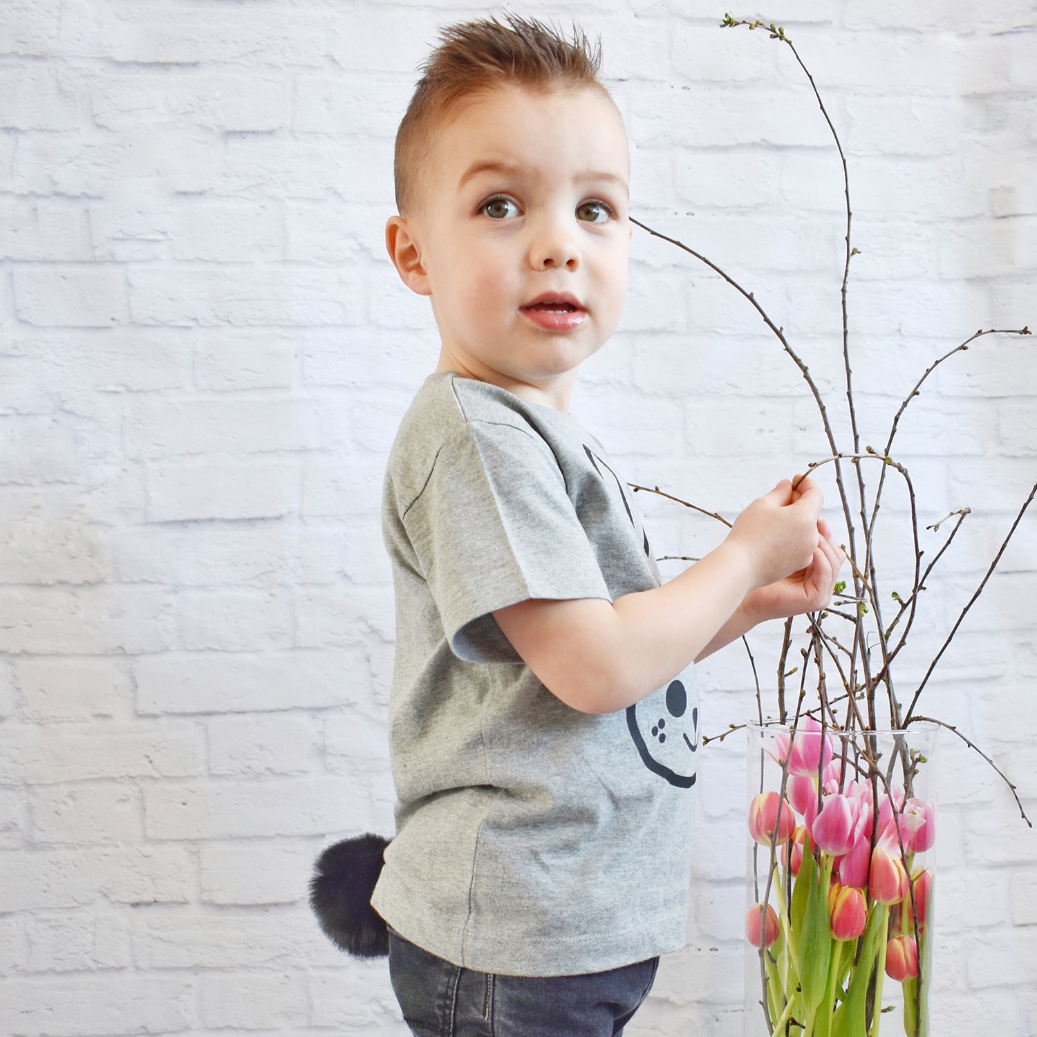 Konijntje kind shirt met korte mouwen